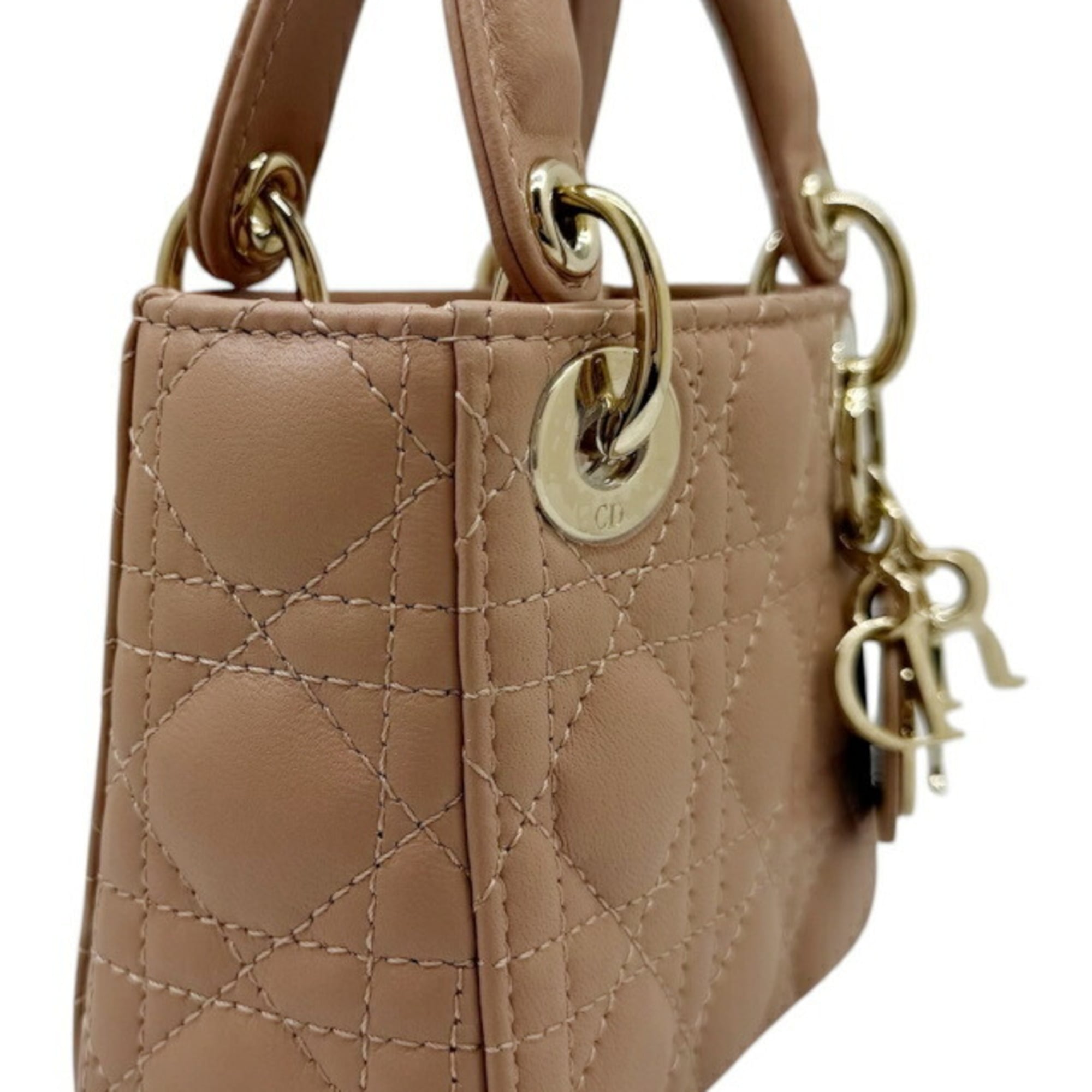 Christian Dior Pink Leather Shoulder Bag (Pre-Owned)
