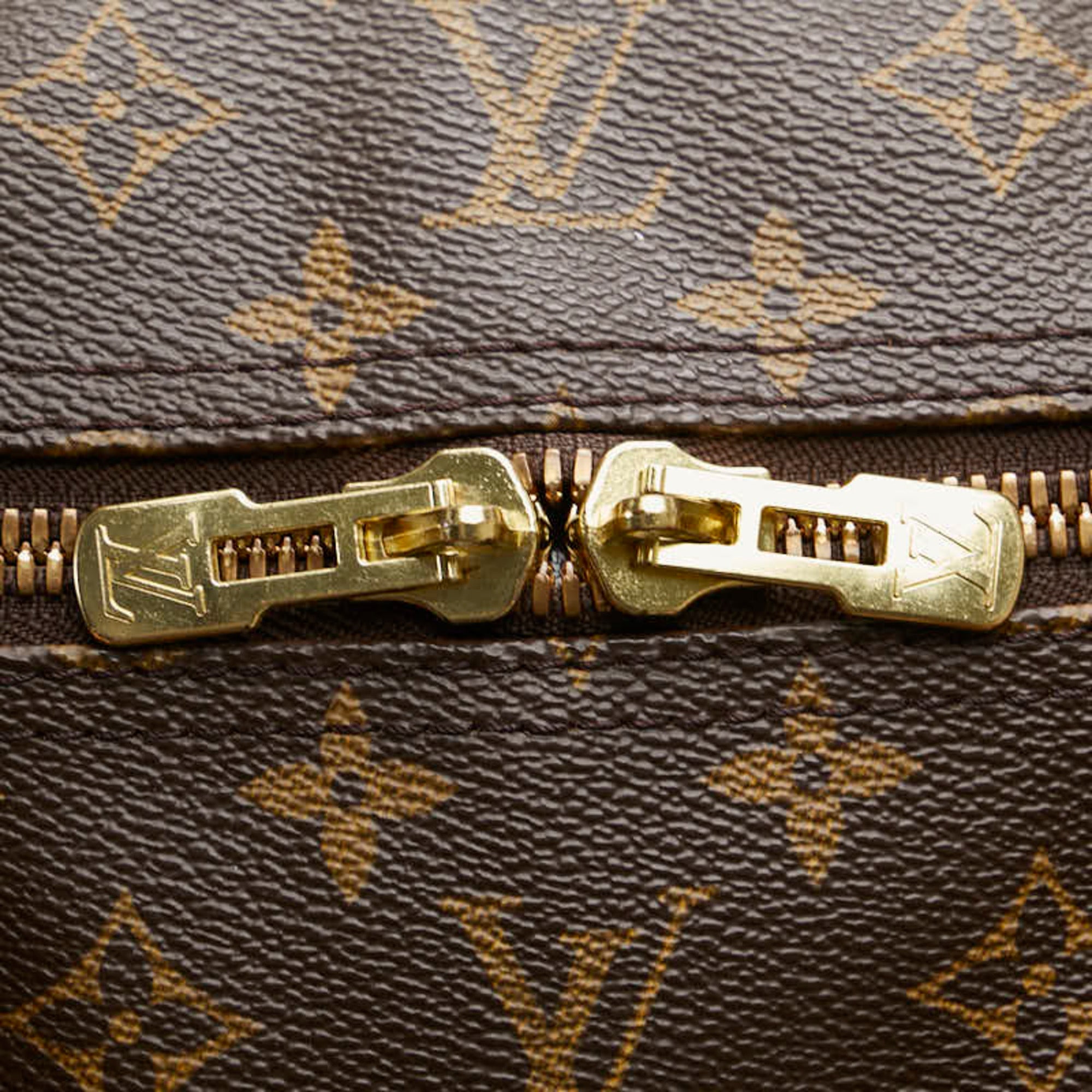 Louis Vuitton Brown Pvc Leather Boston Bag (Pre-Owned)