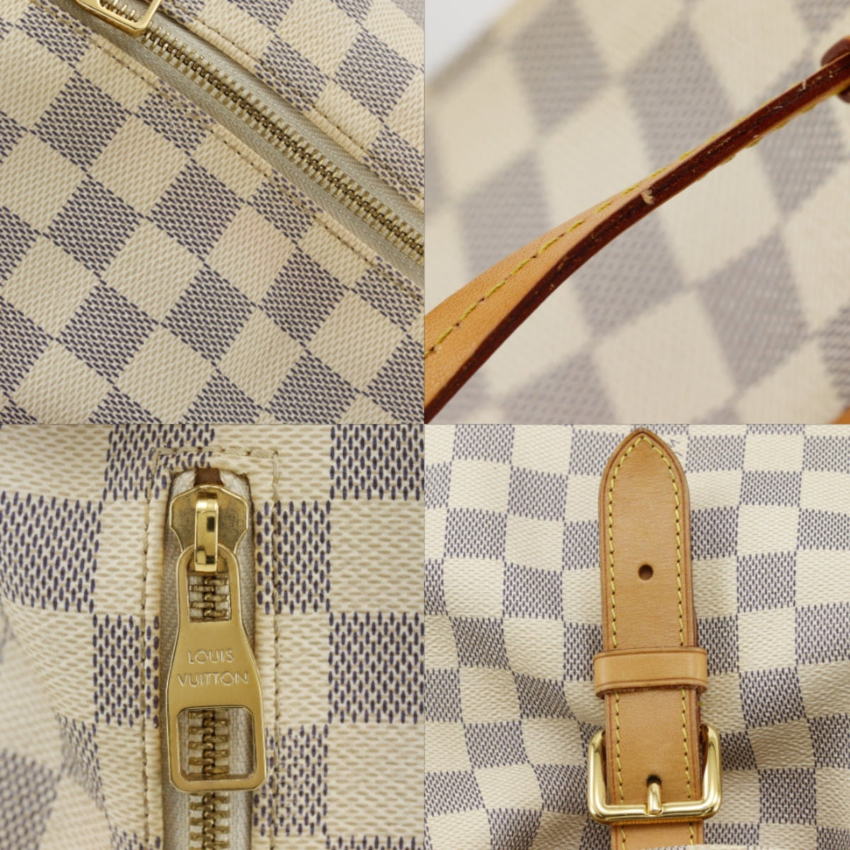 Louis Vuitton White Damier Azur Backpack (Pre-Owned)