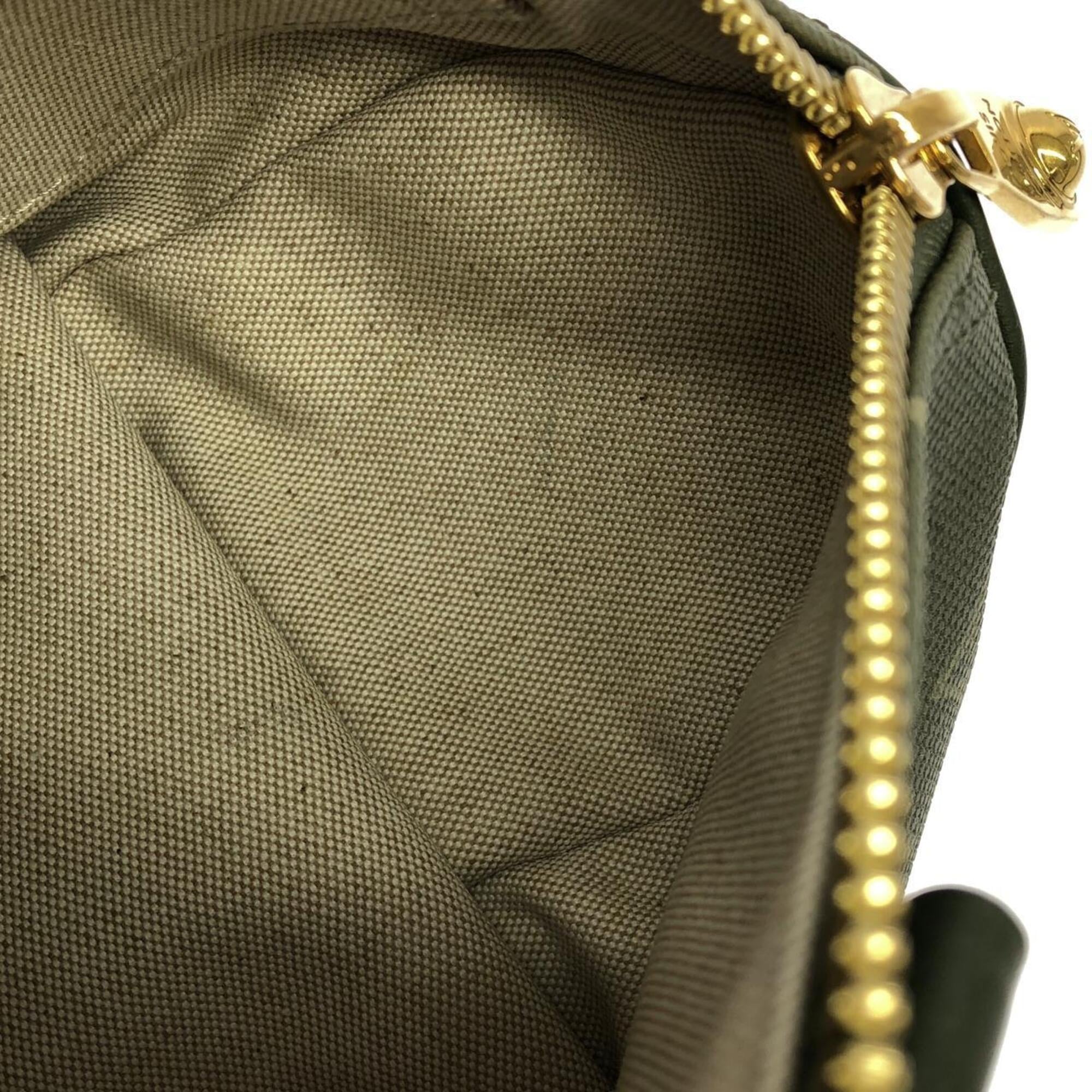 Louis Vuitton Khaki Coated Canvas Boston Bag (Pre-Owned)