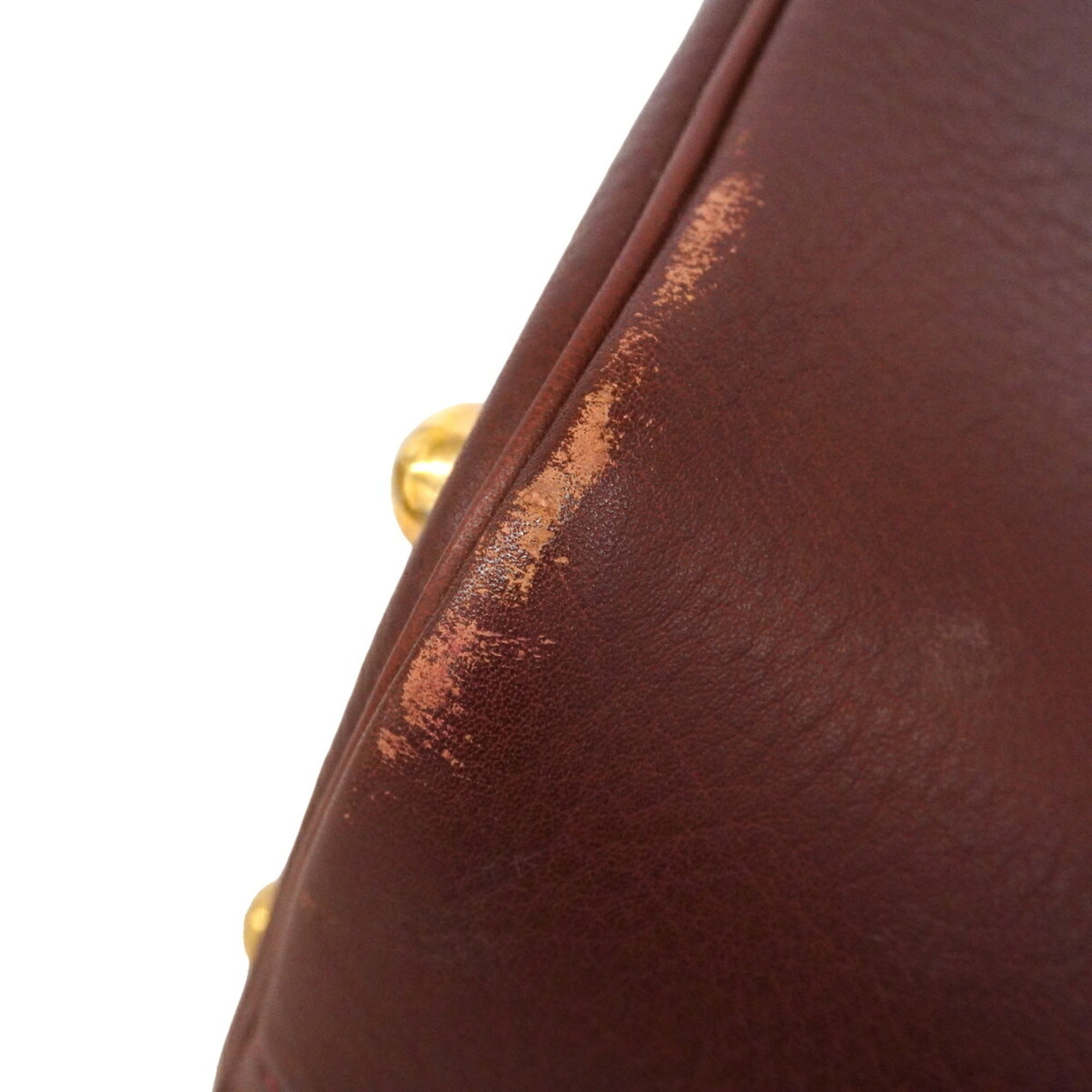 Hermes Noisette Fjord Leather Handbag (Pre-Owned)