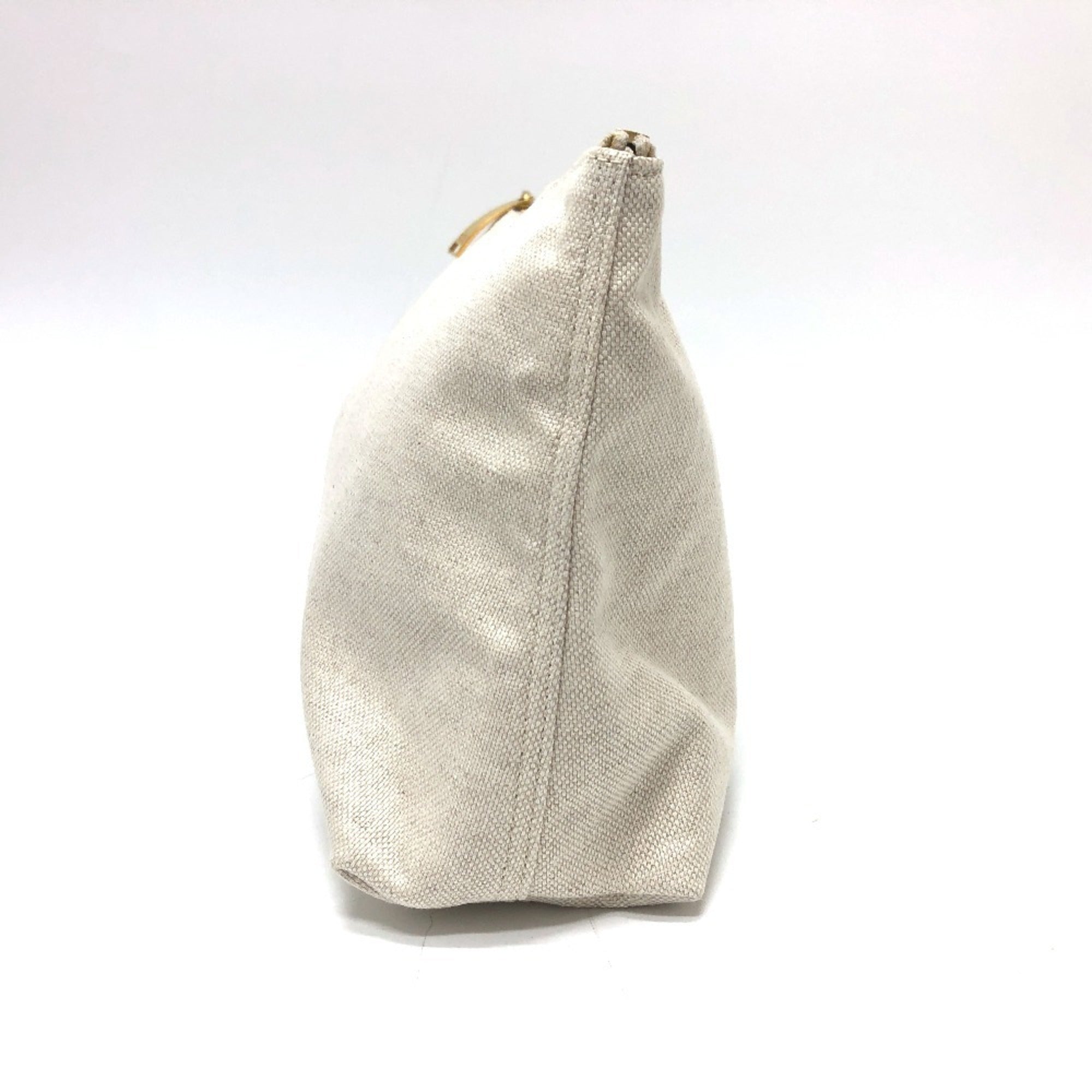 Bottega Veneta Beige Canvas Pouch (Pre-Owned)