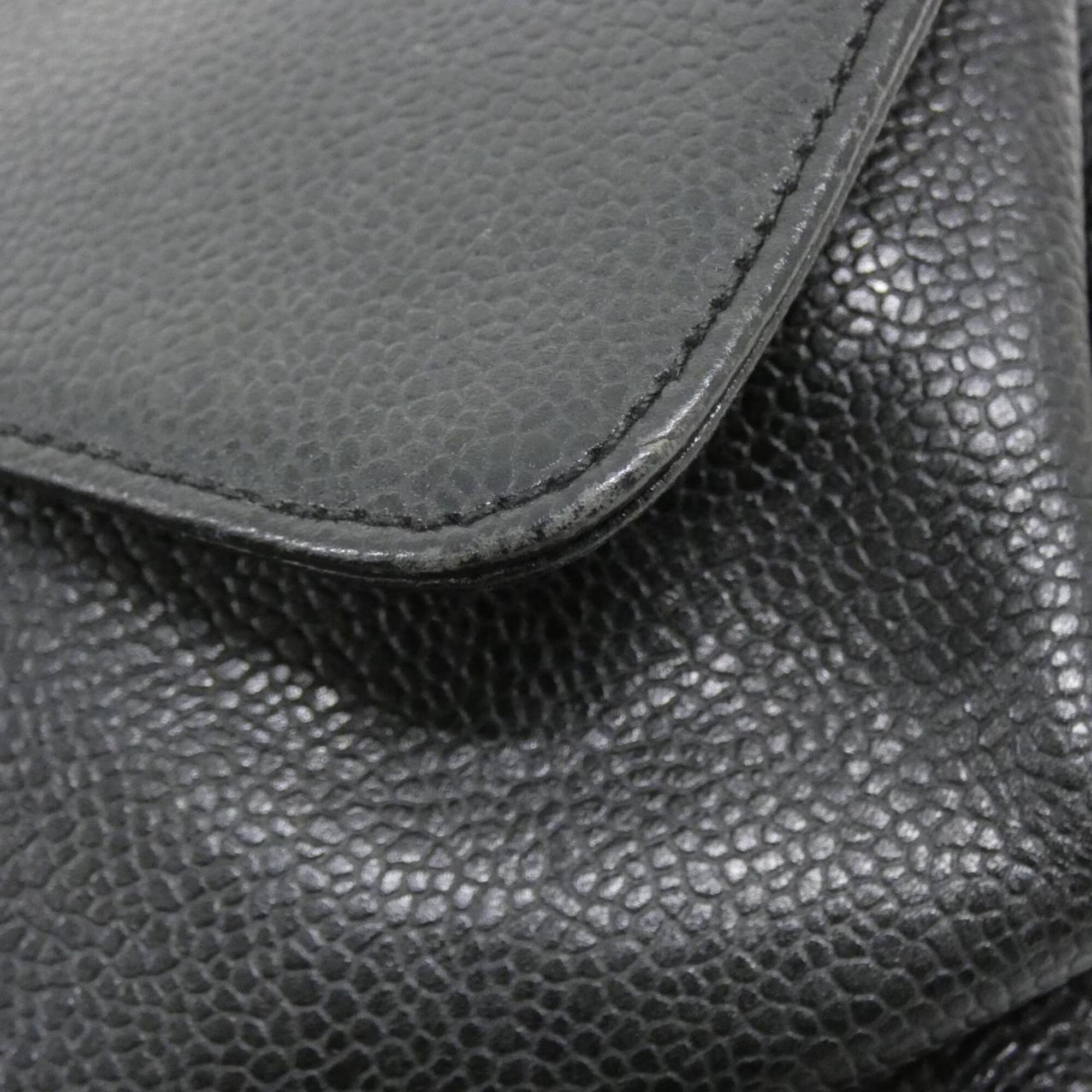 Chanel Black Grained Calfskin Backpack (Pre-Owned)