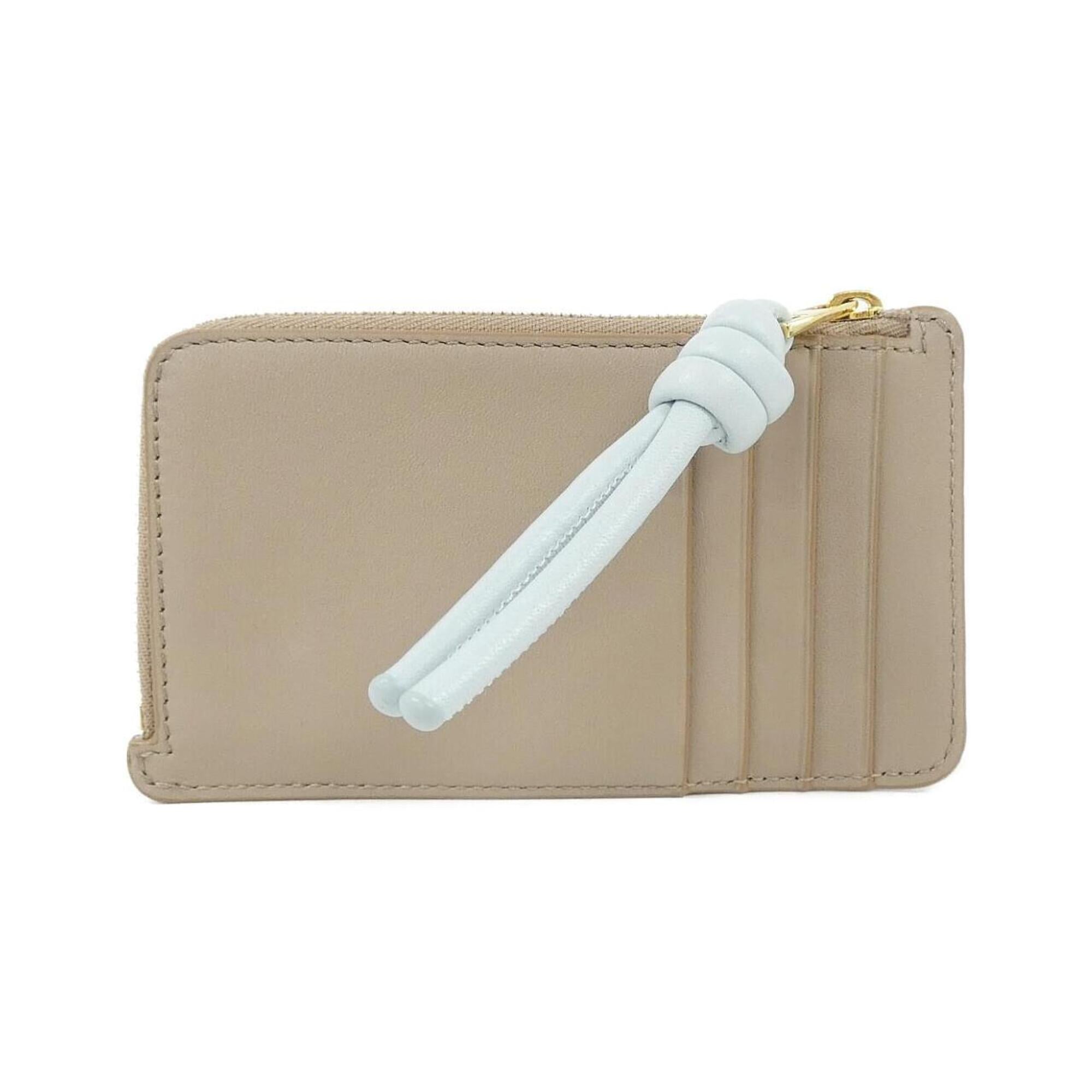 Loewe Beige Sand Leather Coin Purse/Coin Case (Pre-Owned)