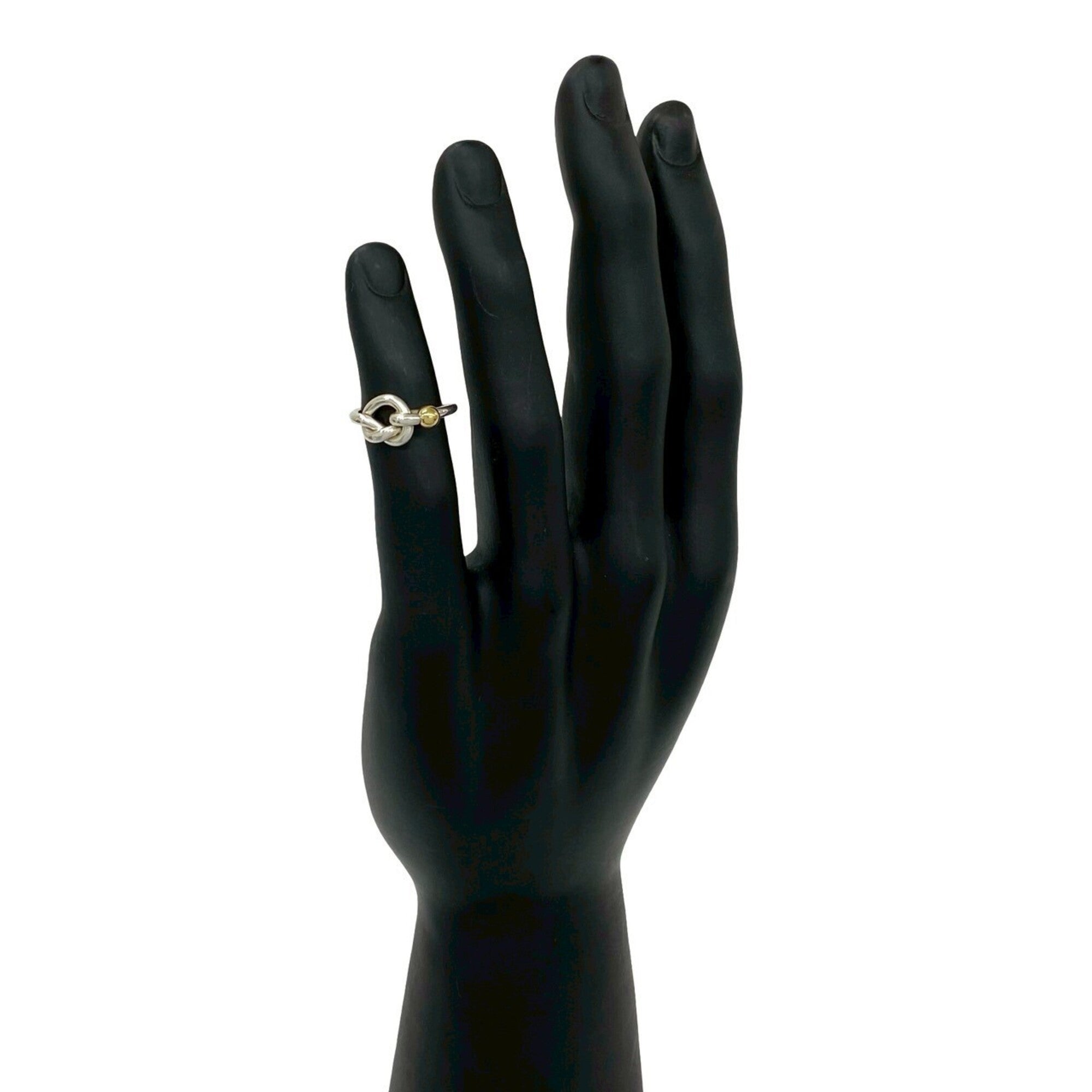 Tiffany Gold Silver Gold (18K) Silver 925 Band Ring (Pre-Owned)