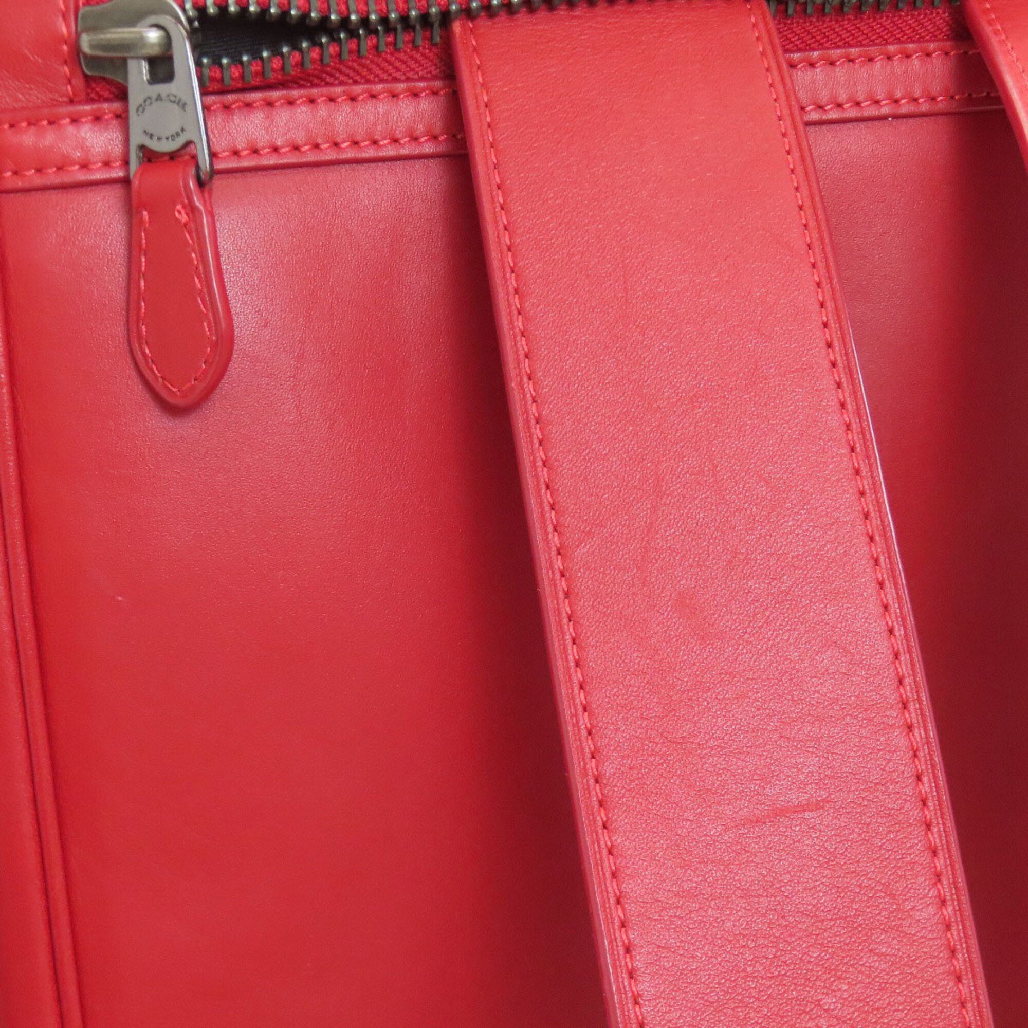 Coach Red Color Leather (Pre-Owned)