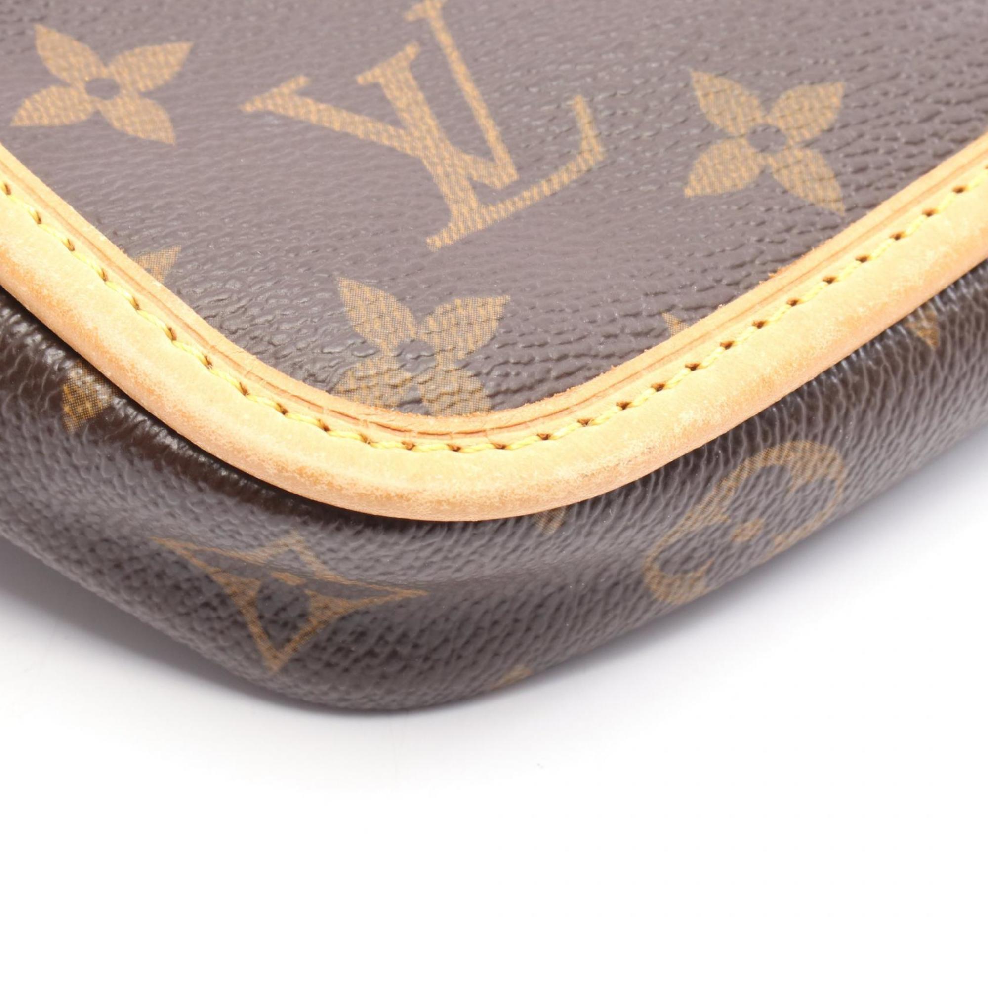 Louis Vuitton Brown Coated Canvas Leather Fanny Pack (Pre-Owned)