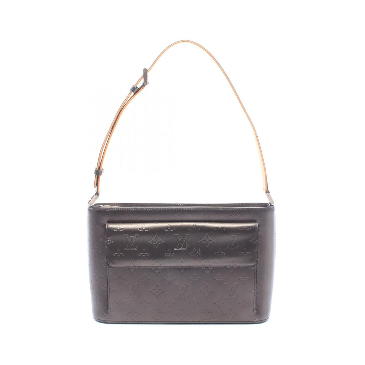 Louis Vuitton Black Noir Monogram Mat Leather Handbag Shoulder Bag (Pre-Owned)