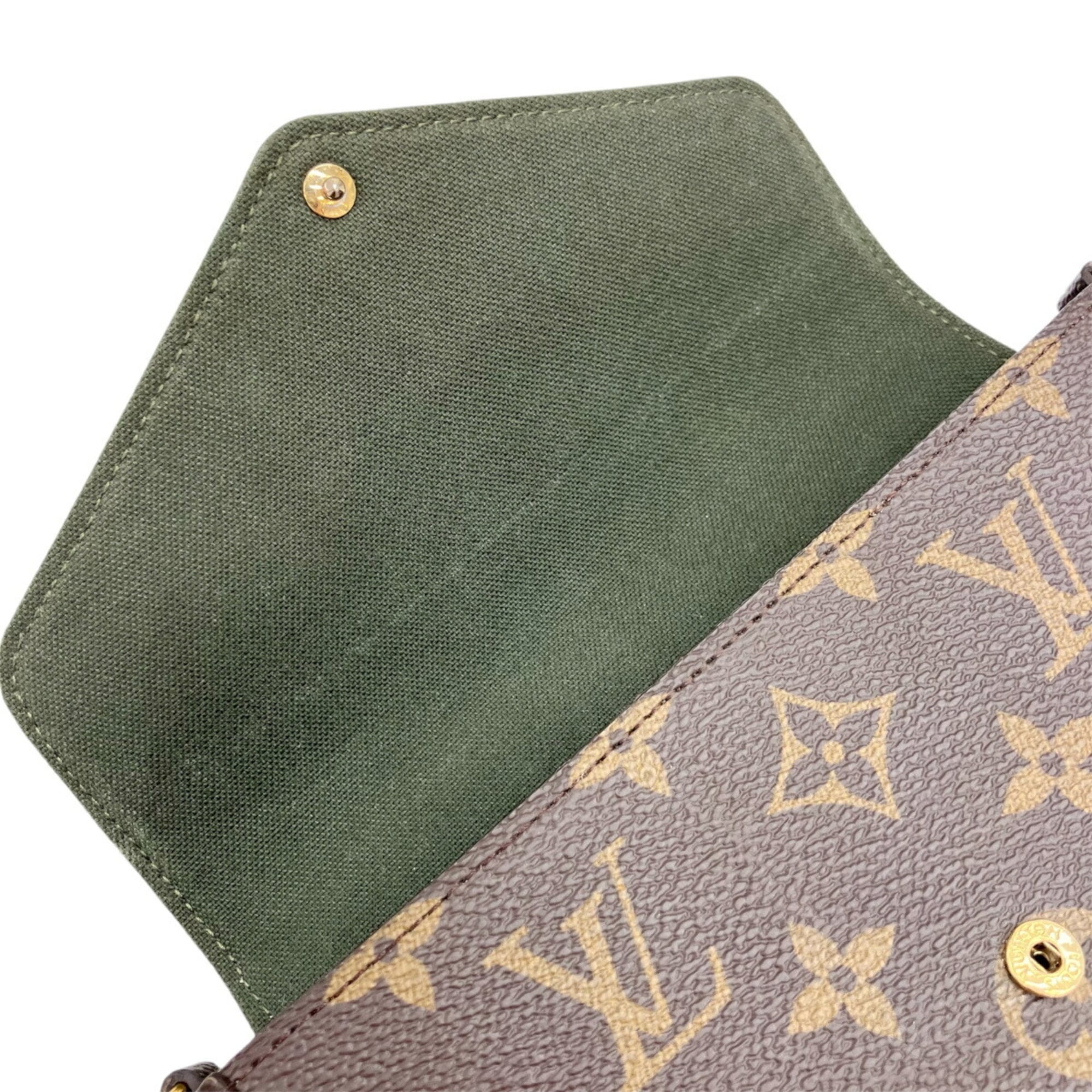 Louis Vuitton Brown Monogram Pochette Shoulder Bag (Pre-Owned)