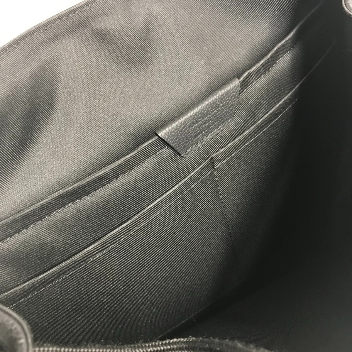 Louis Vuitton Black Noir Leather Backpack (Pre-Owned)