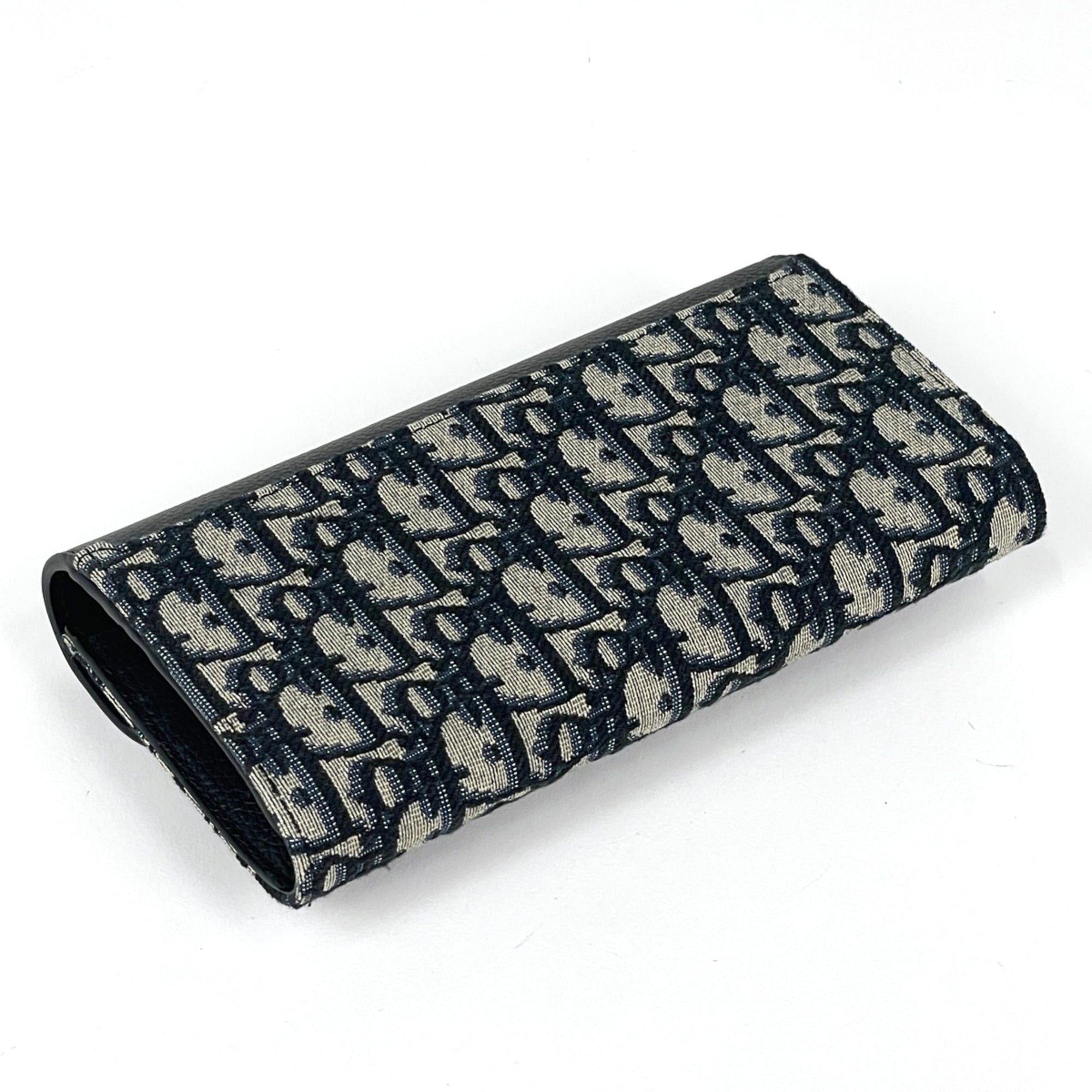 Christian Dior Black Trotter Long Wallet (Bi-Fold) (Pre-Owned)