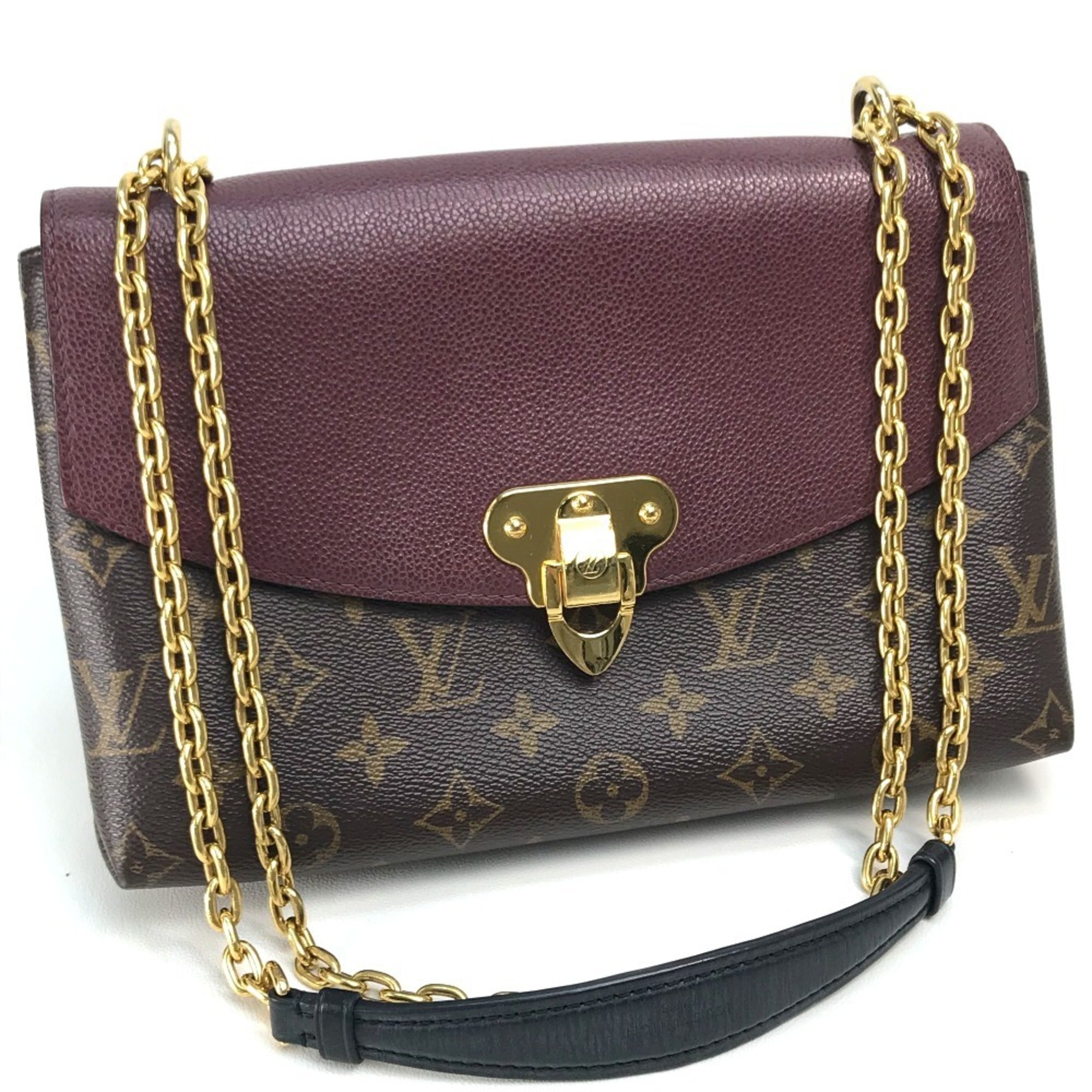 Louis Vuitton Bordeaux Brown Monogram Leather Shoulder Bag (Pre-Owned)