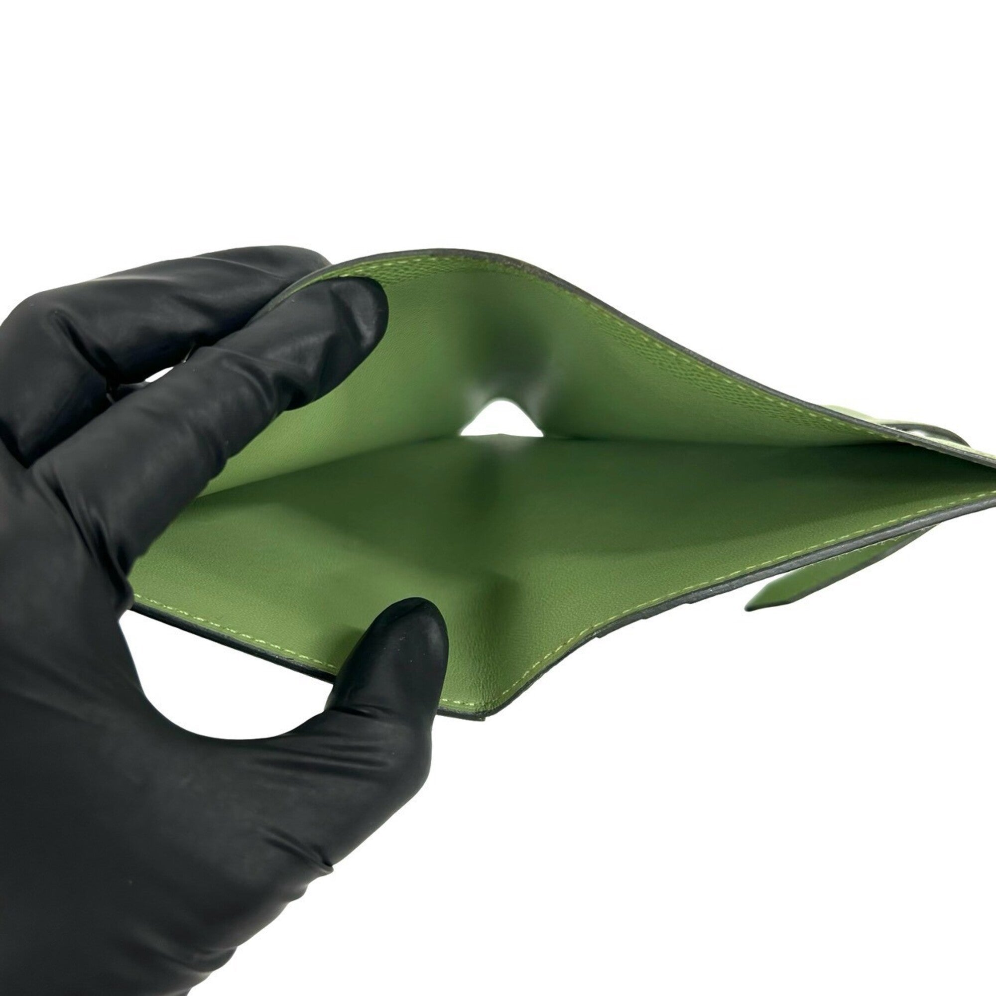 Hermes Green Epsom Leather Wallet (Bi-Fold) (Pre-Owned)