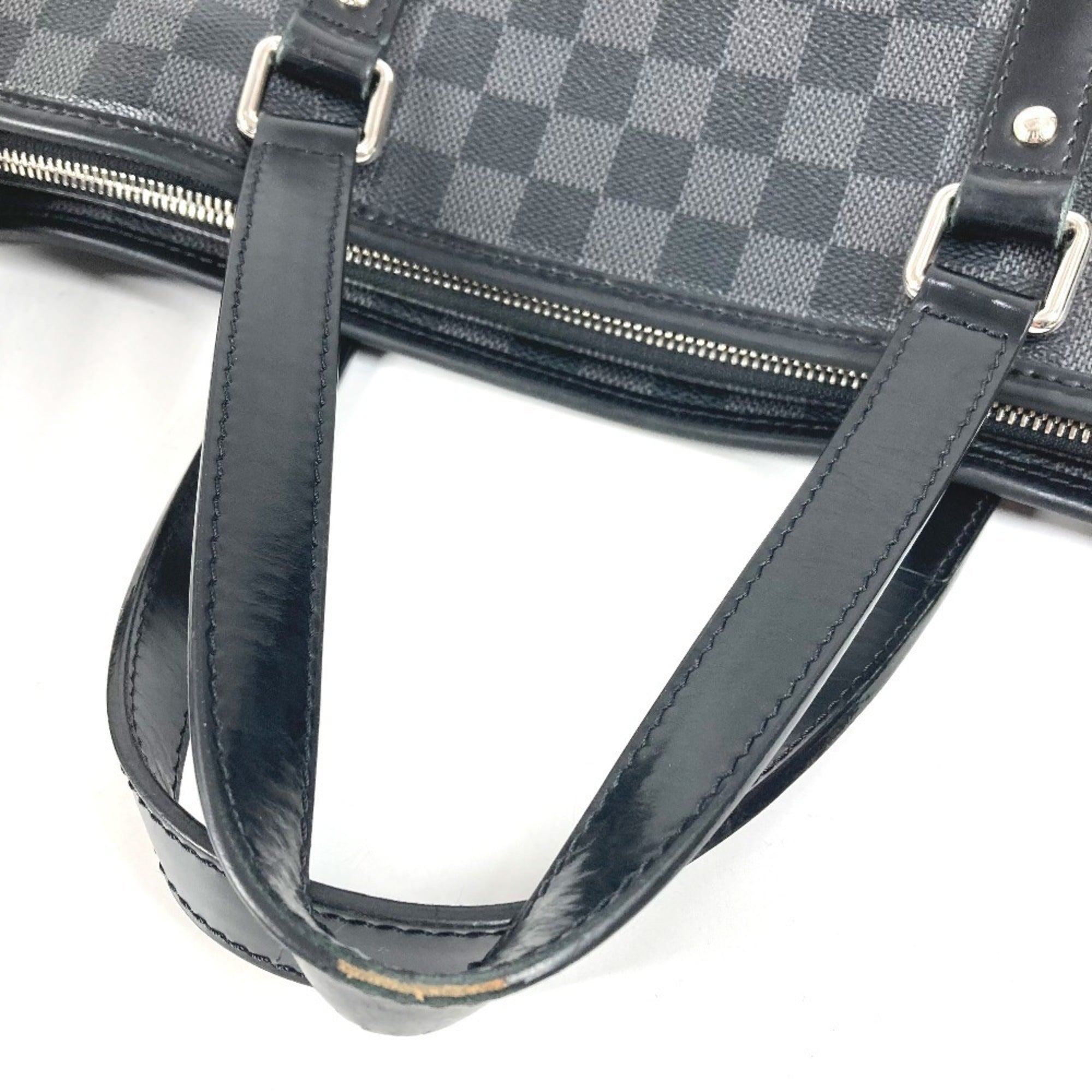 Louis Vuitton Black Damier Graphite Canvas Shoulder Bag Tote Bag (Pre-Owned)