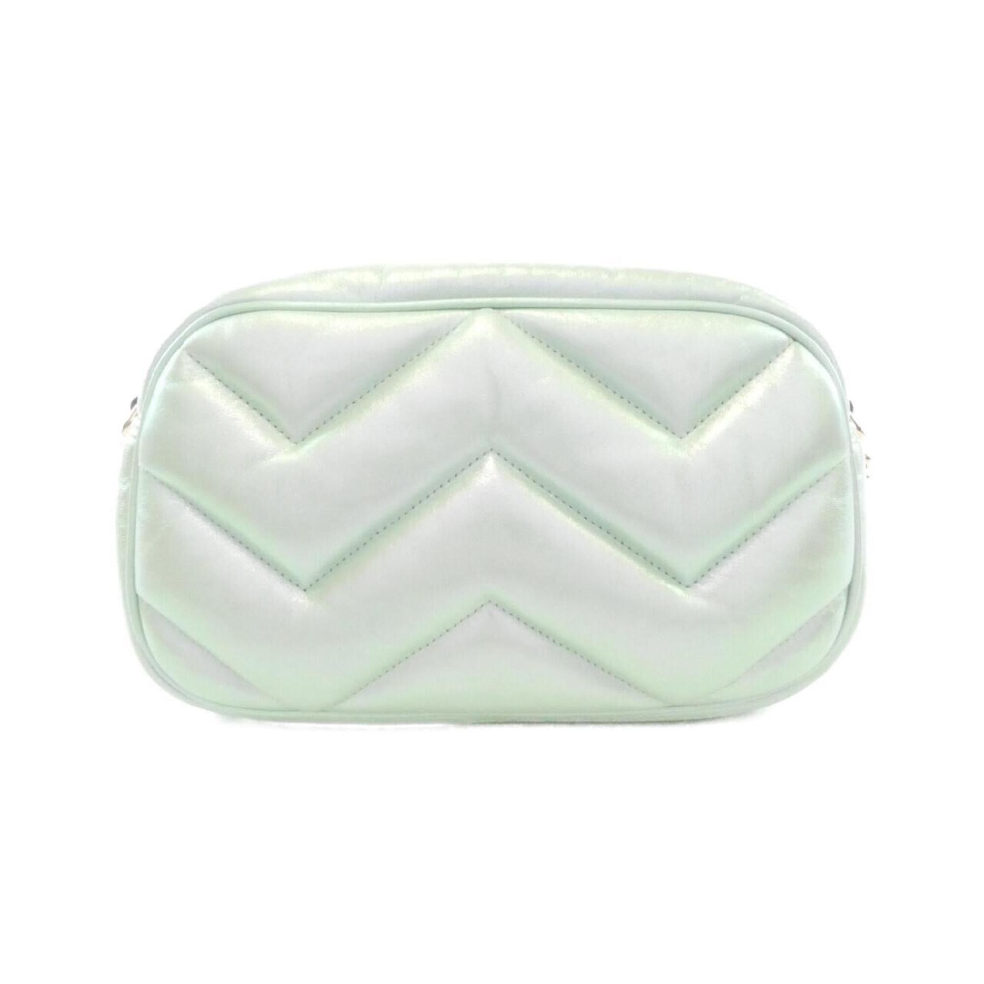 Gucci Green Quilting Leather Shoulder Bag (Pre-Owned)
