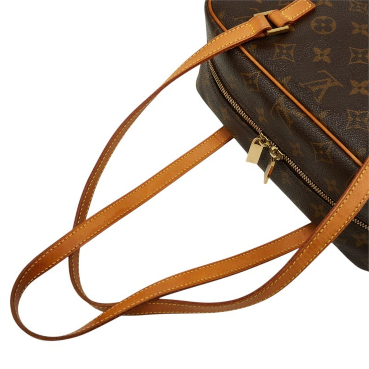 Louis Vuitton Brown Pvc Leather Handbag Shoulder Bag (Pre-Owned)