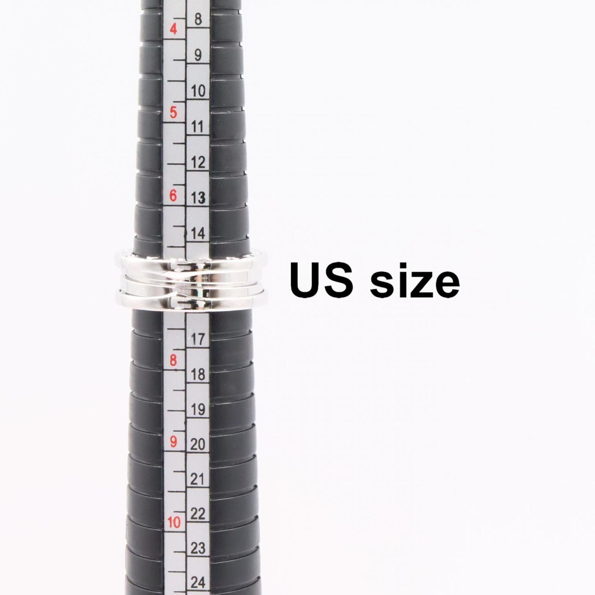 Bvlgari Silver White Gold (18K) Band Ring (Pre-Owned)