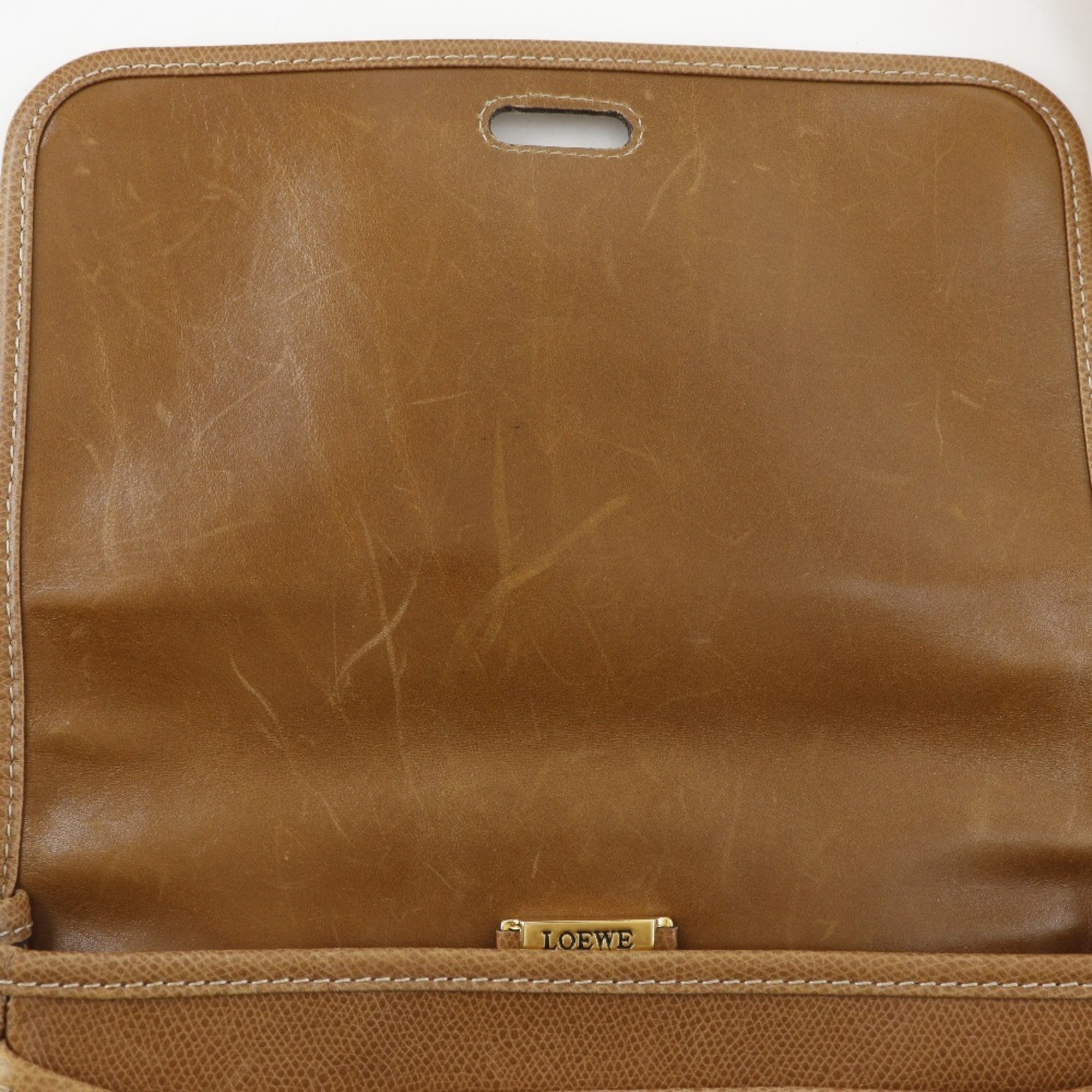 Loewe Brown Leather Shoulder Bag (Pre-Owned)