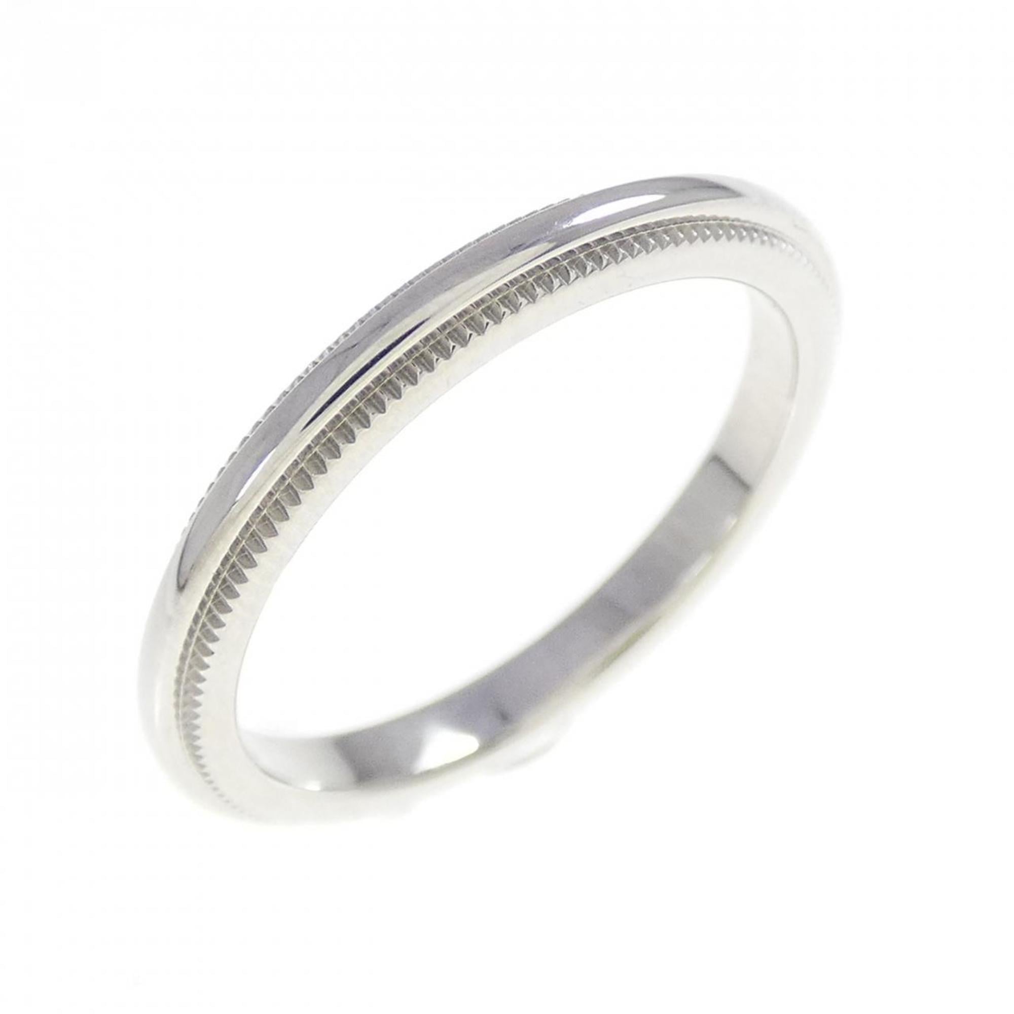 Tiffany Platinum Platinum 950 Band Ring (Pre-Owned)