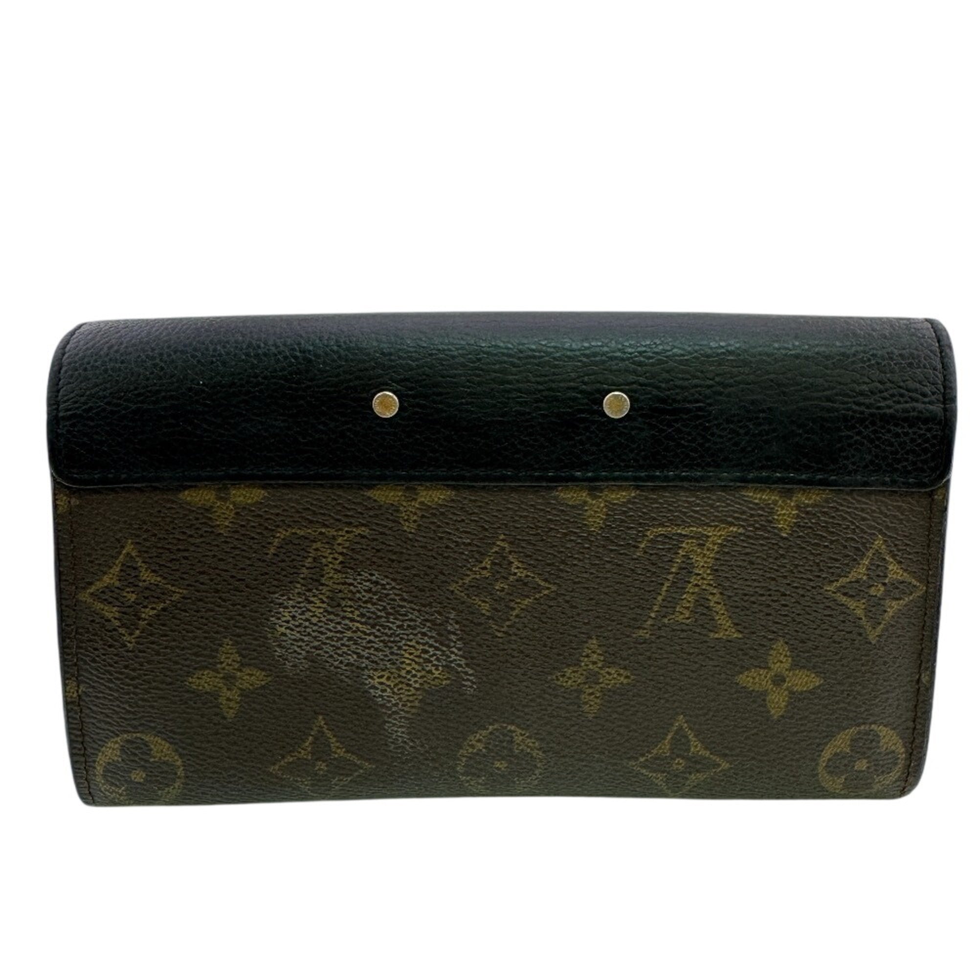 Louis Vuitton Black Brown Monogram Monogram Leather (Pre-Owned)