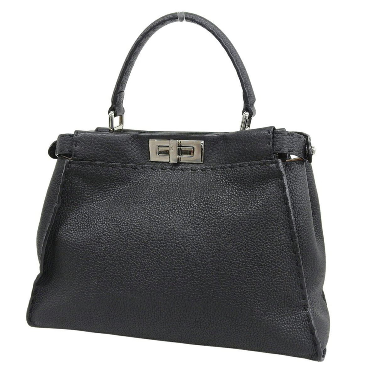 Fendi Black Leather Handbag (Pre-Owned)