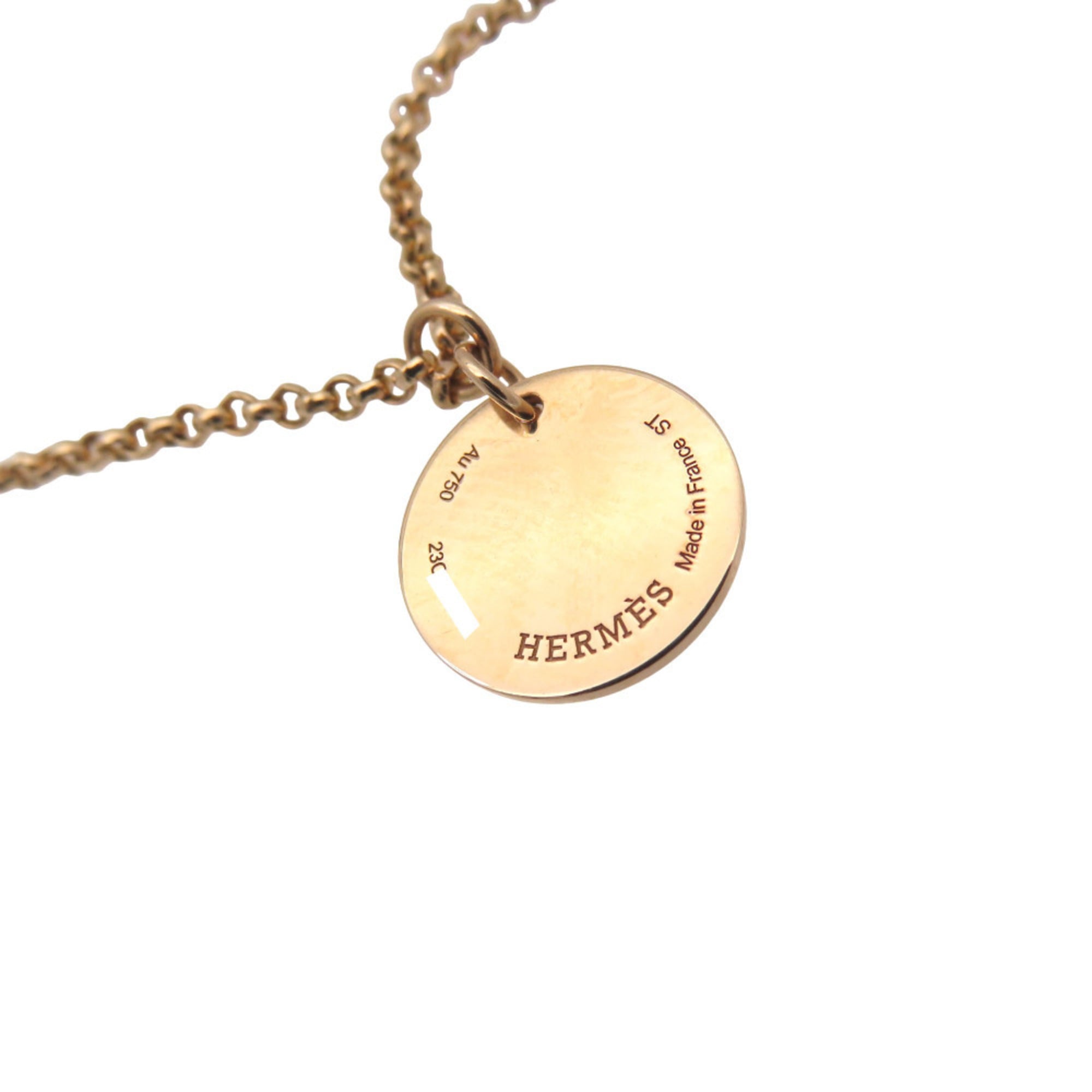 Hermes Pink Gold (18K) Charm Bracelet (Pre-Owned)