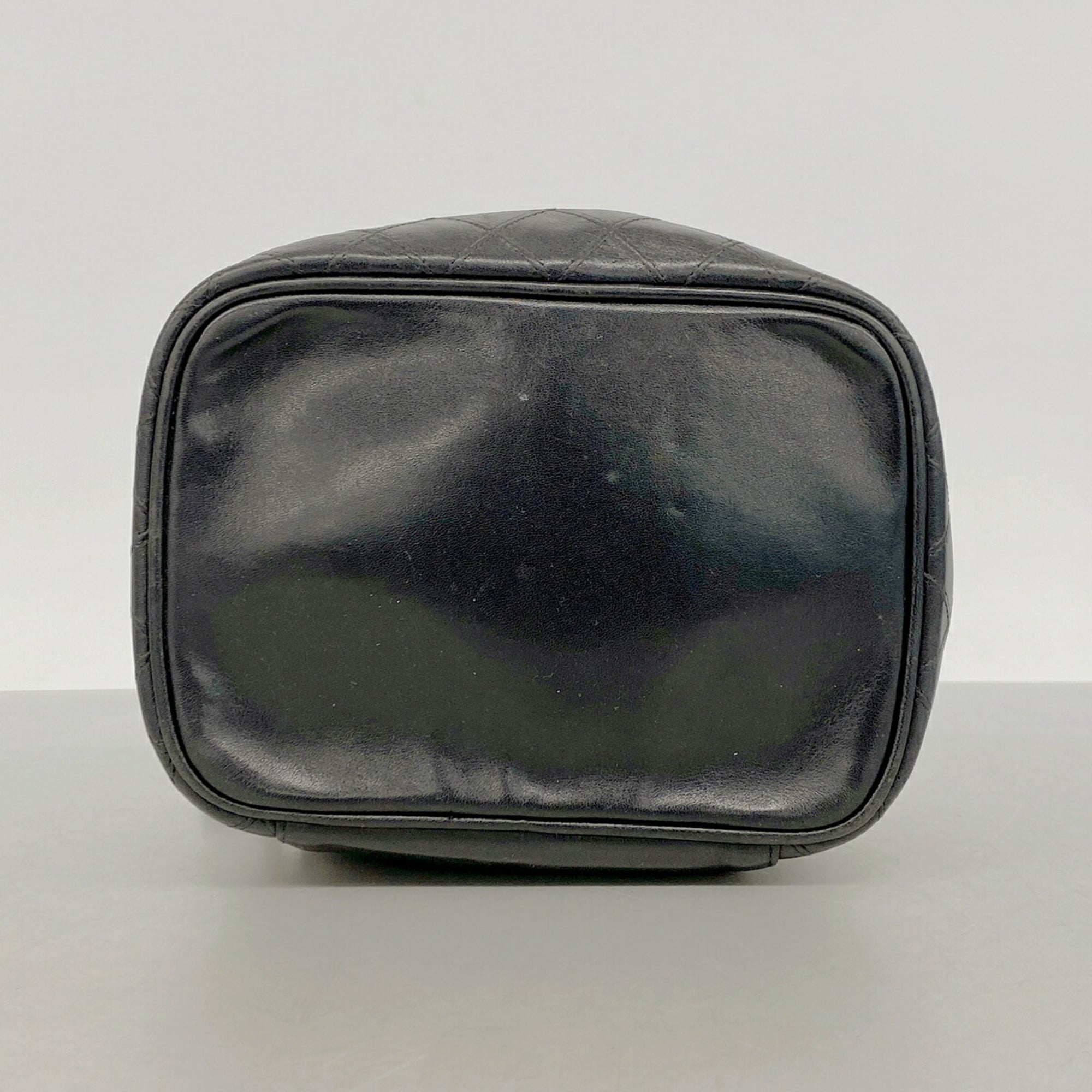 Chanel Black Leather Vanity Bag (Pre-Owned)