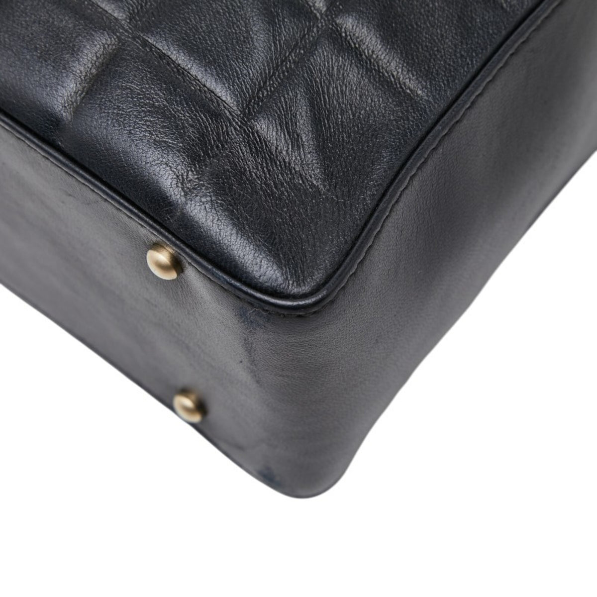 Chanel Black Leather Shoulder Bag Tote Bag (Pre-Owned)