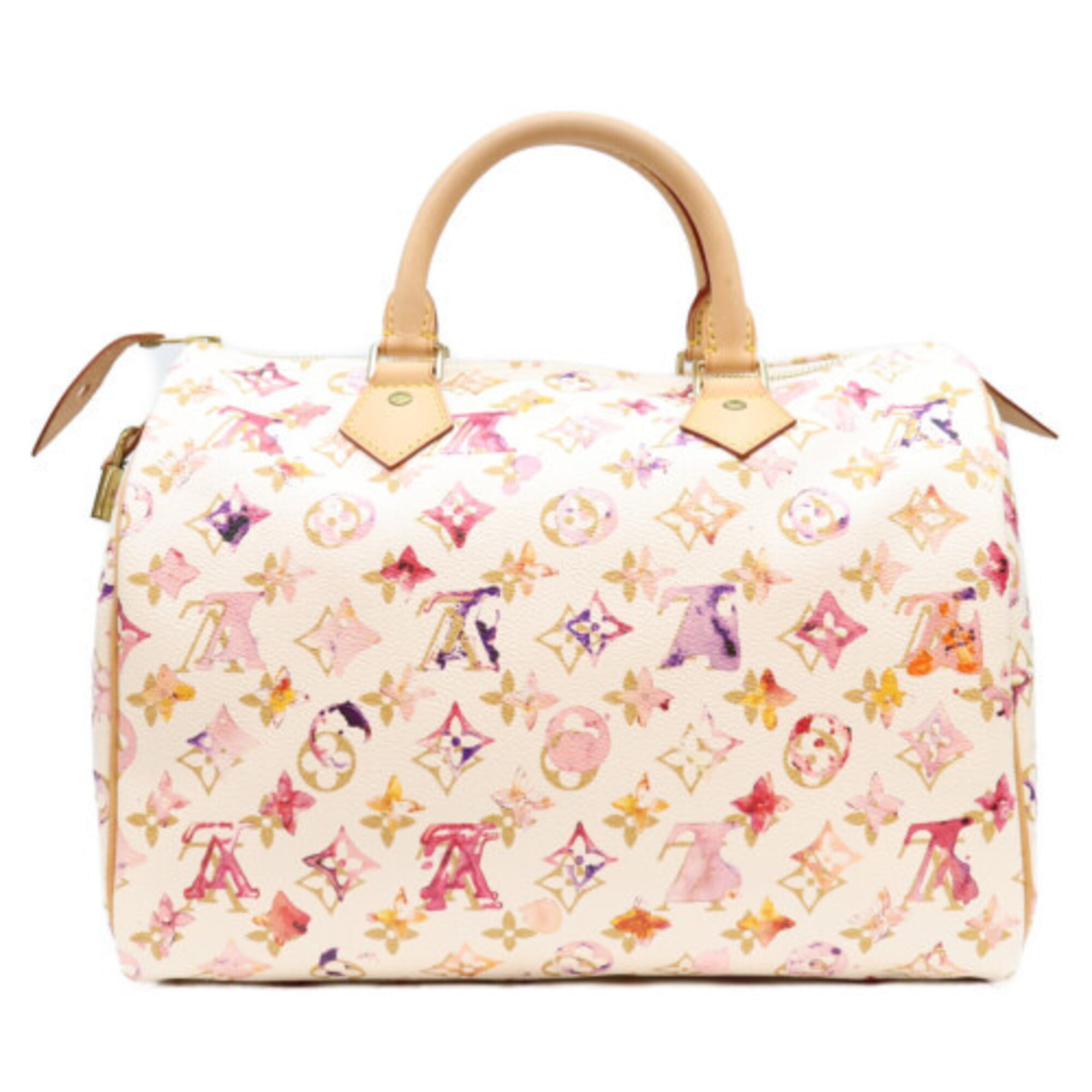 Louis Vuitton Blanc White Monogram Boston Bag (Pre-Owned)