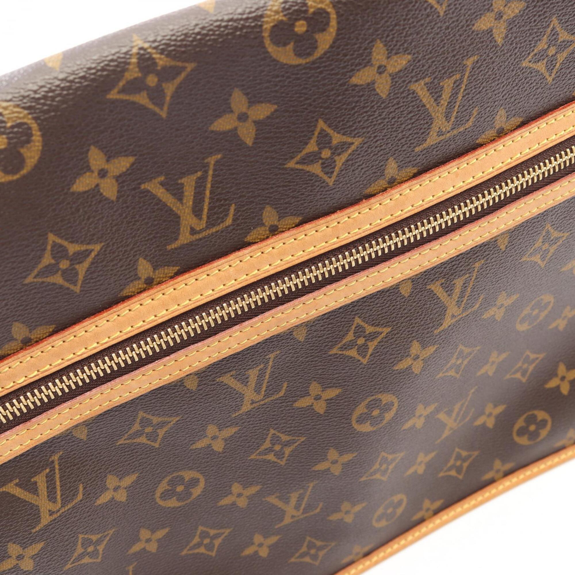 Louis Vuitton Brown Monogram Coated Canvas Leather Shoulder Bag (Pre-Owned)