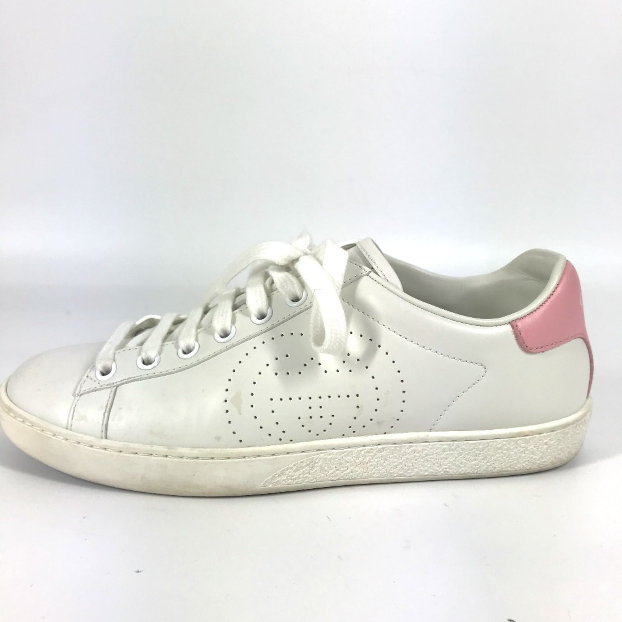 Gucci Pink White Sneakers (Pre-Owned)