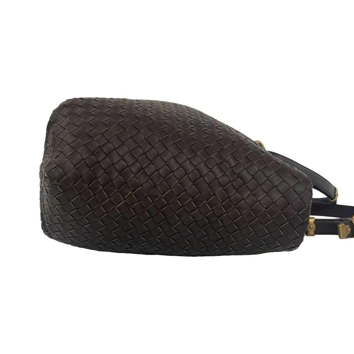 Bottega Veneta Brown Leather Handbag Tote Bag (Pre-Owned)