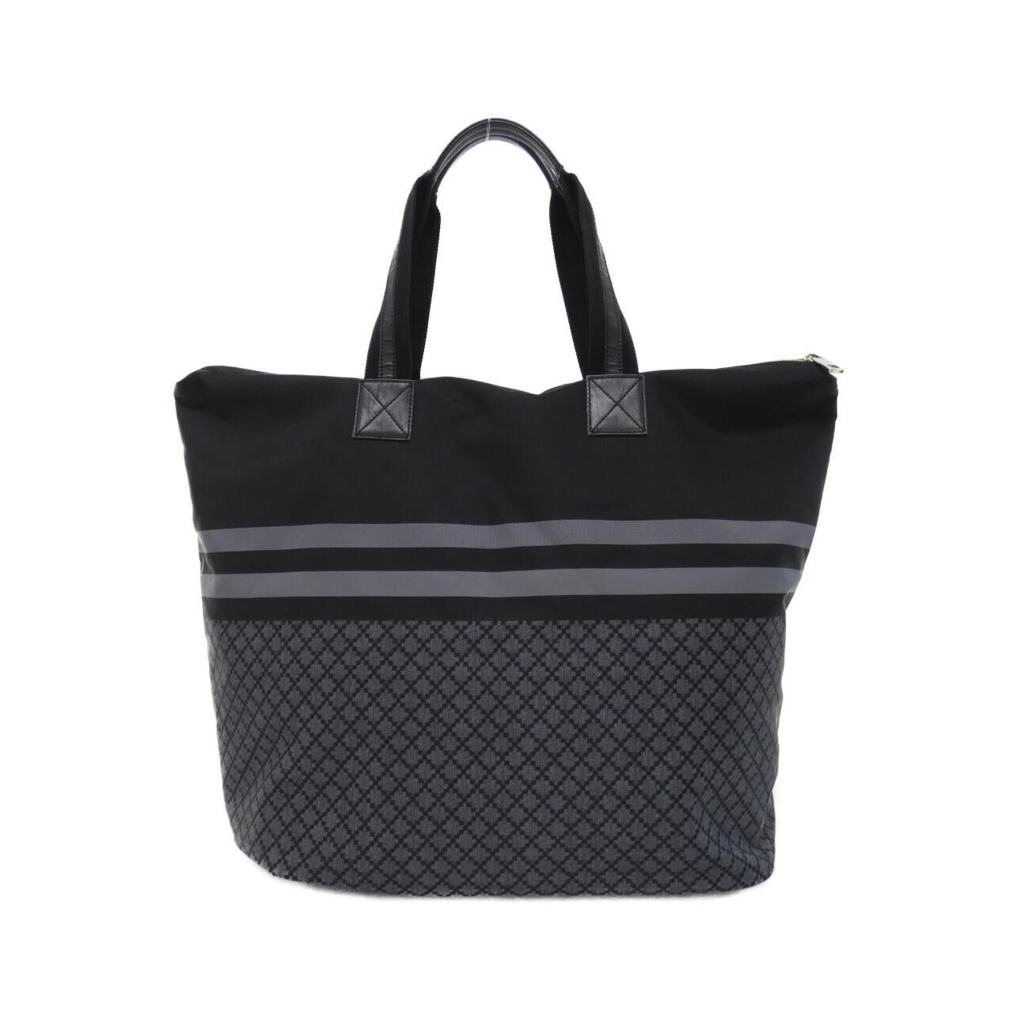 Gucci Black Gray Nylon Handbag (Pre-Owned)