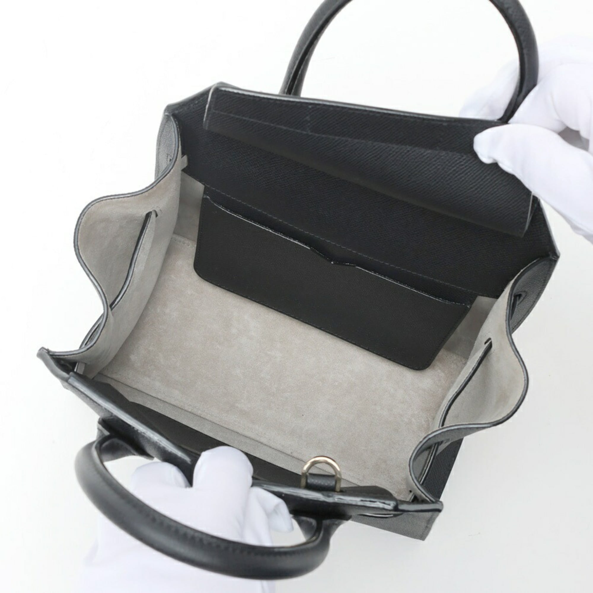 Valextra Black Leather Shoulder Bag (Pre-Owned)