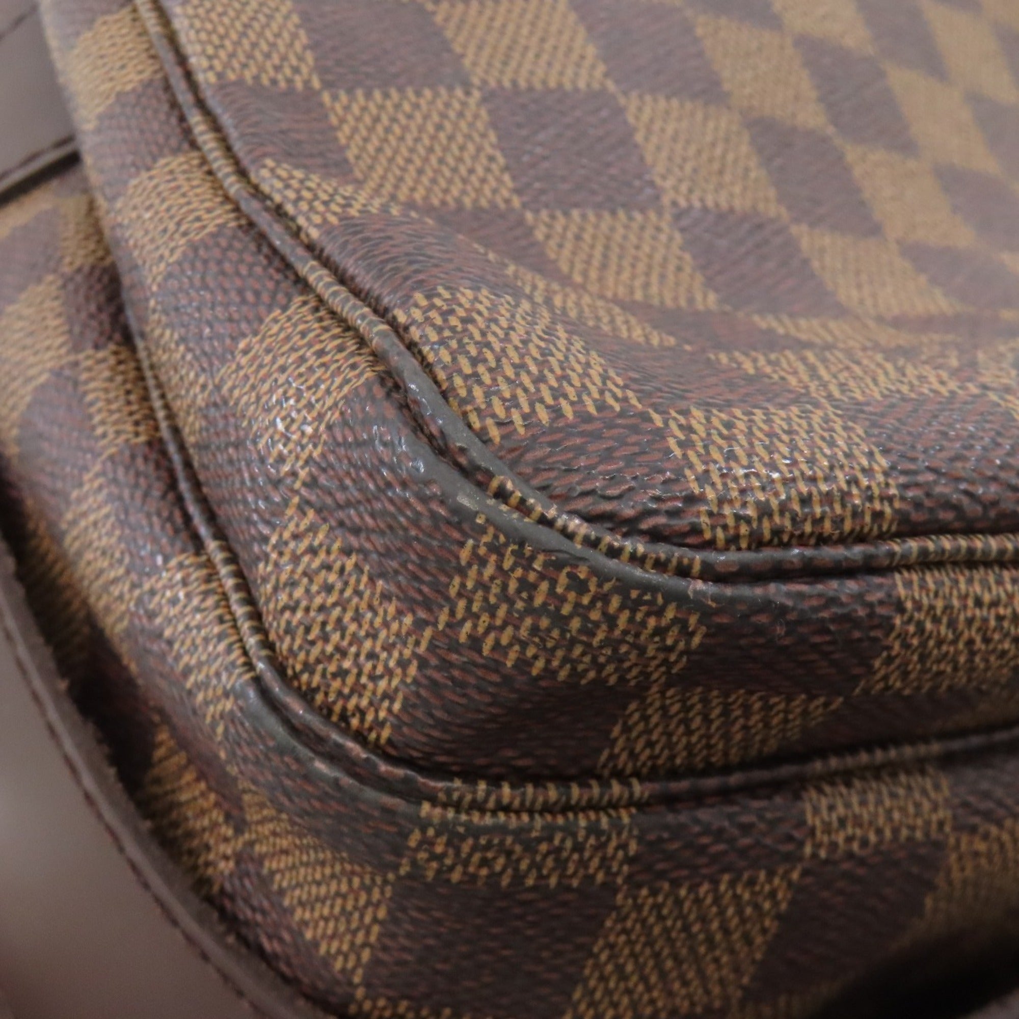 Louis Vuitton Damier Canvas Ebene Damier Canvas Shoulder Bag (Pre-Owned)