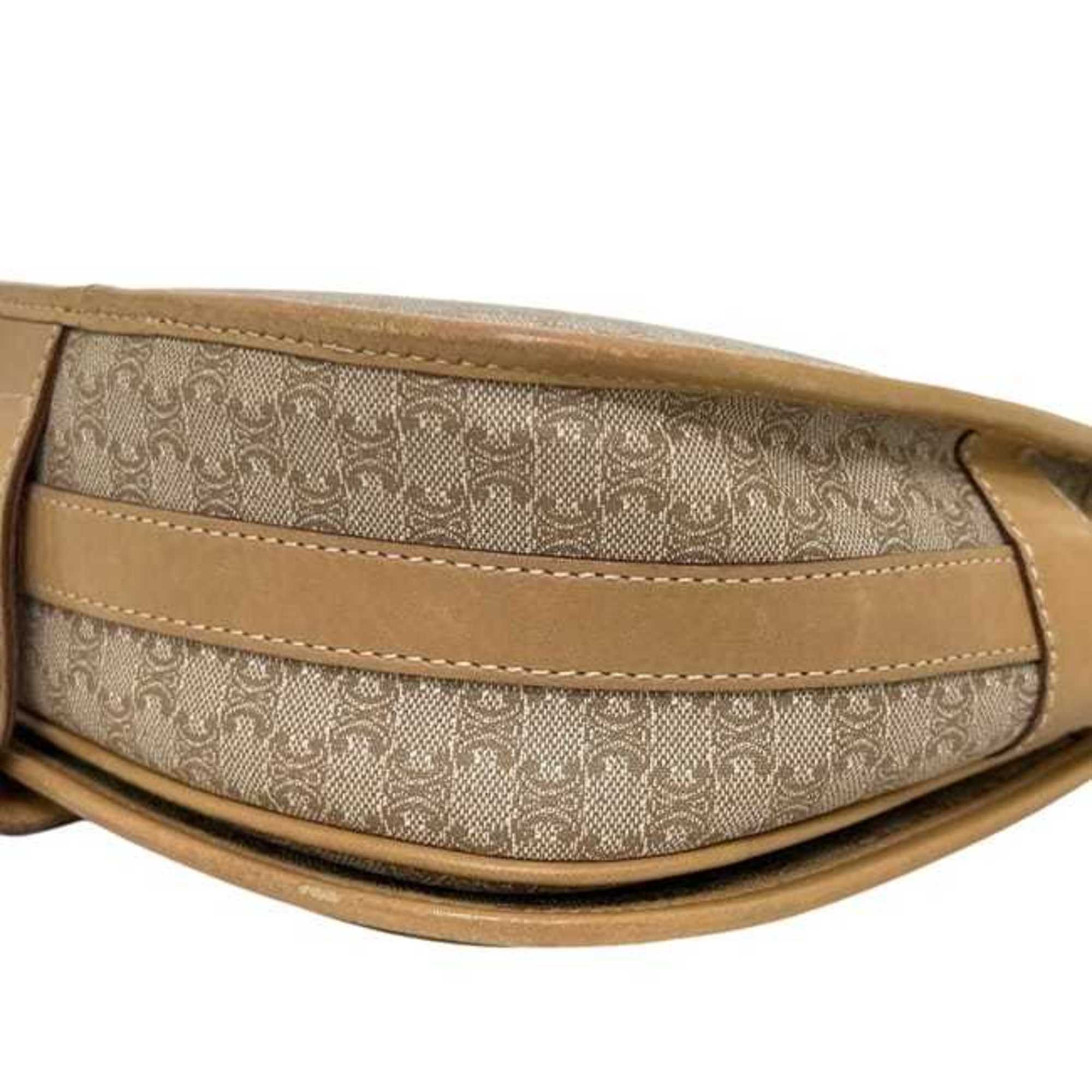 Celine Beige Pvc Leather Shoulder Bag (Pre-Owned)