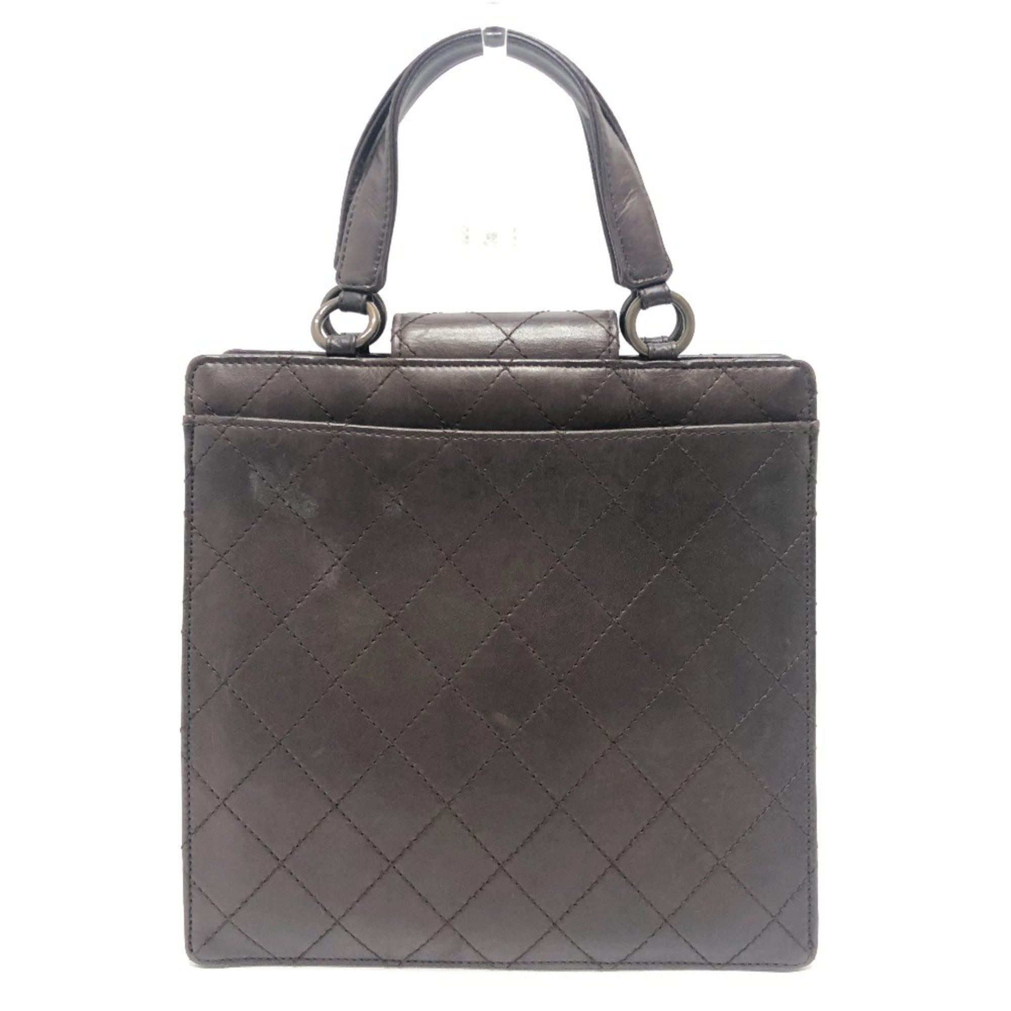 Chanel Brown Leather Handbag (Pre-Owned)