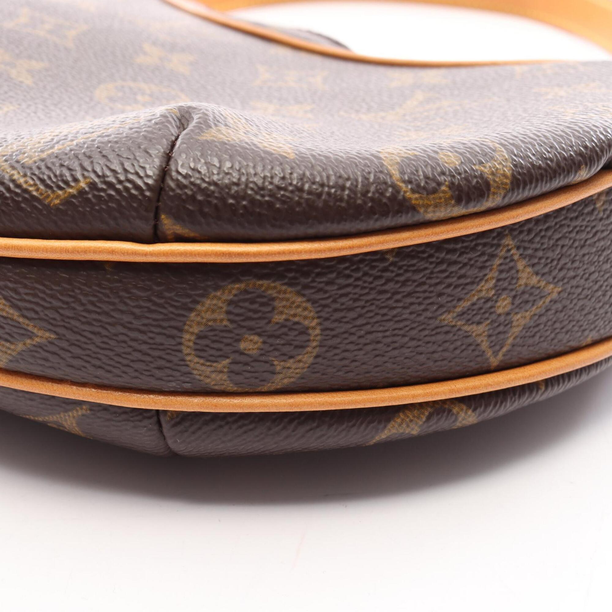 Louis Vuitton Brown Pvc Coated Canvas Leather Handbag Pochette Shoulder Bag (Pre-Owned)