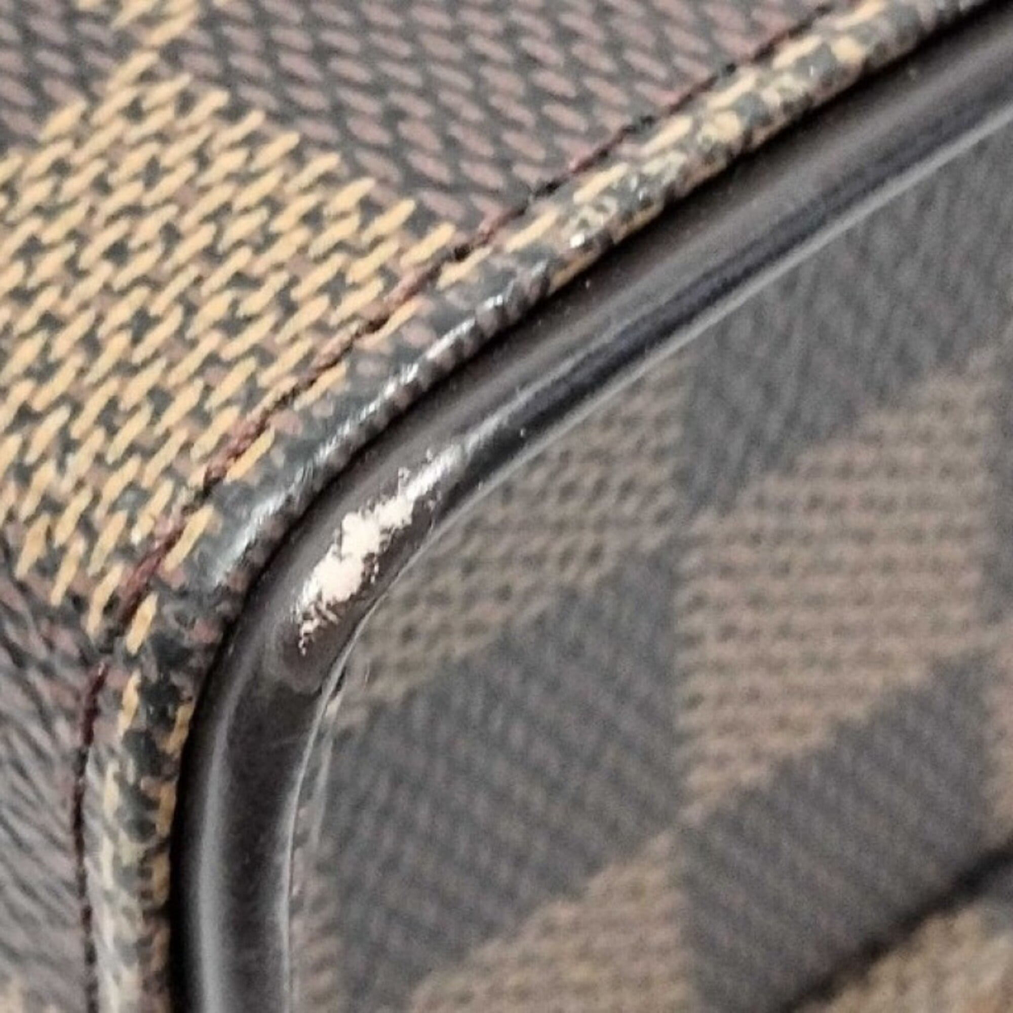 Louis Vuitton Brown Damier Canvas Ebene Damier Canvas Shoulder Bag (Pre-Owned)