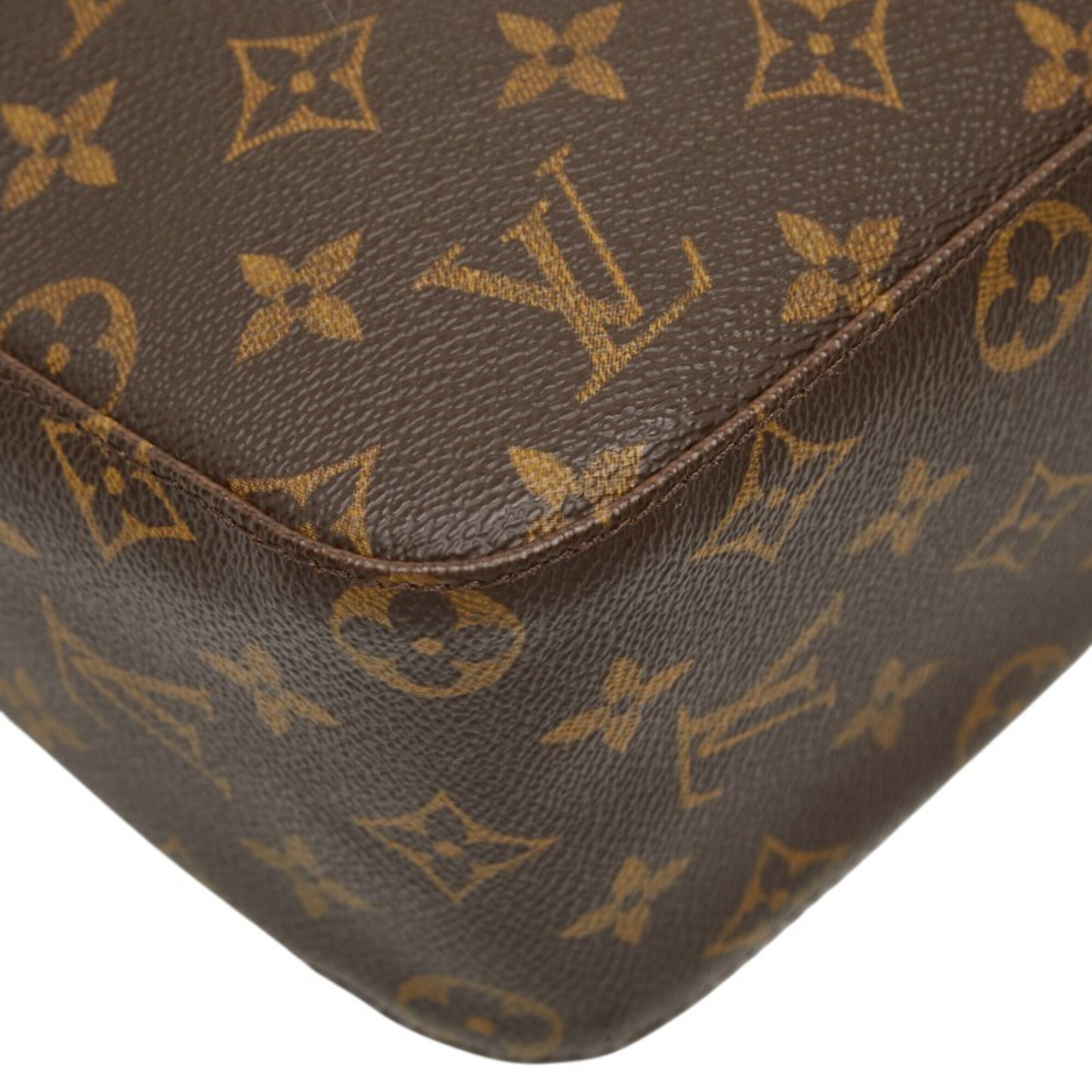 Louis Vuitton Brown Pvc Leather Handbag Shoulder Bag (Pre-Owned)