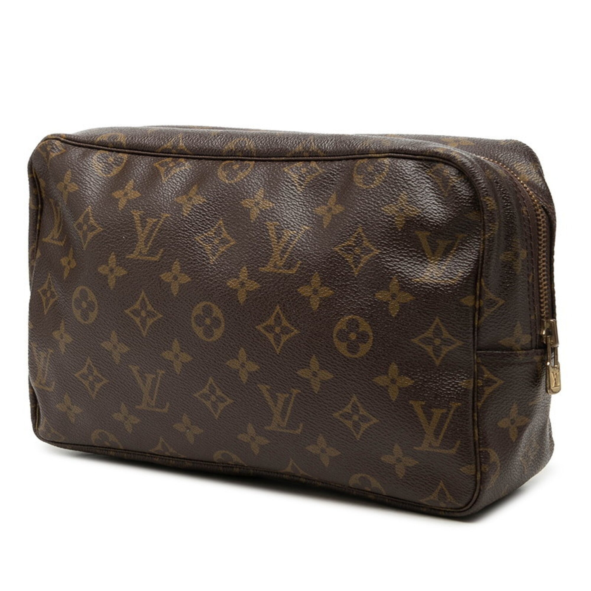 Louis Vuitton Brown Pvc Leather Clutch Bag (Pre-Owned)