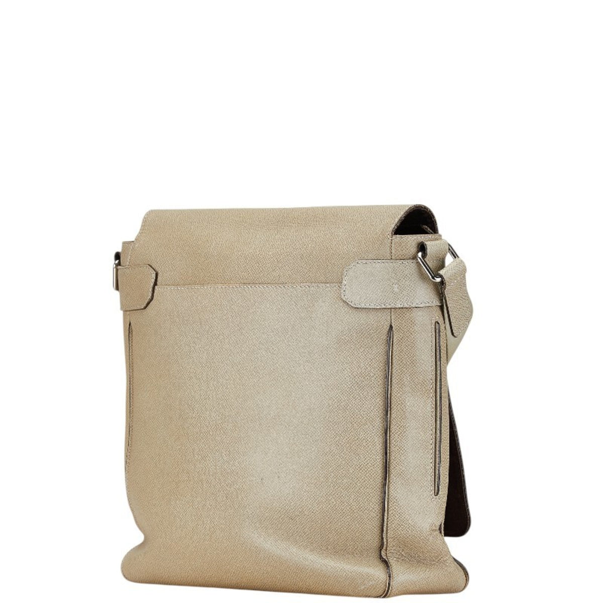 Louis Vuitton Taiga Beige Polaire Taiga Leather Shoulder Bag (Pre-Owned)