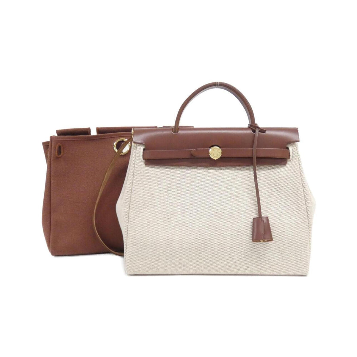 Hermes Havane Toile H Handbag (Pre-Owned)