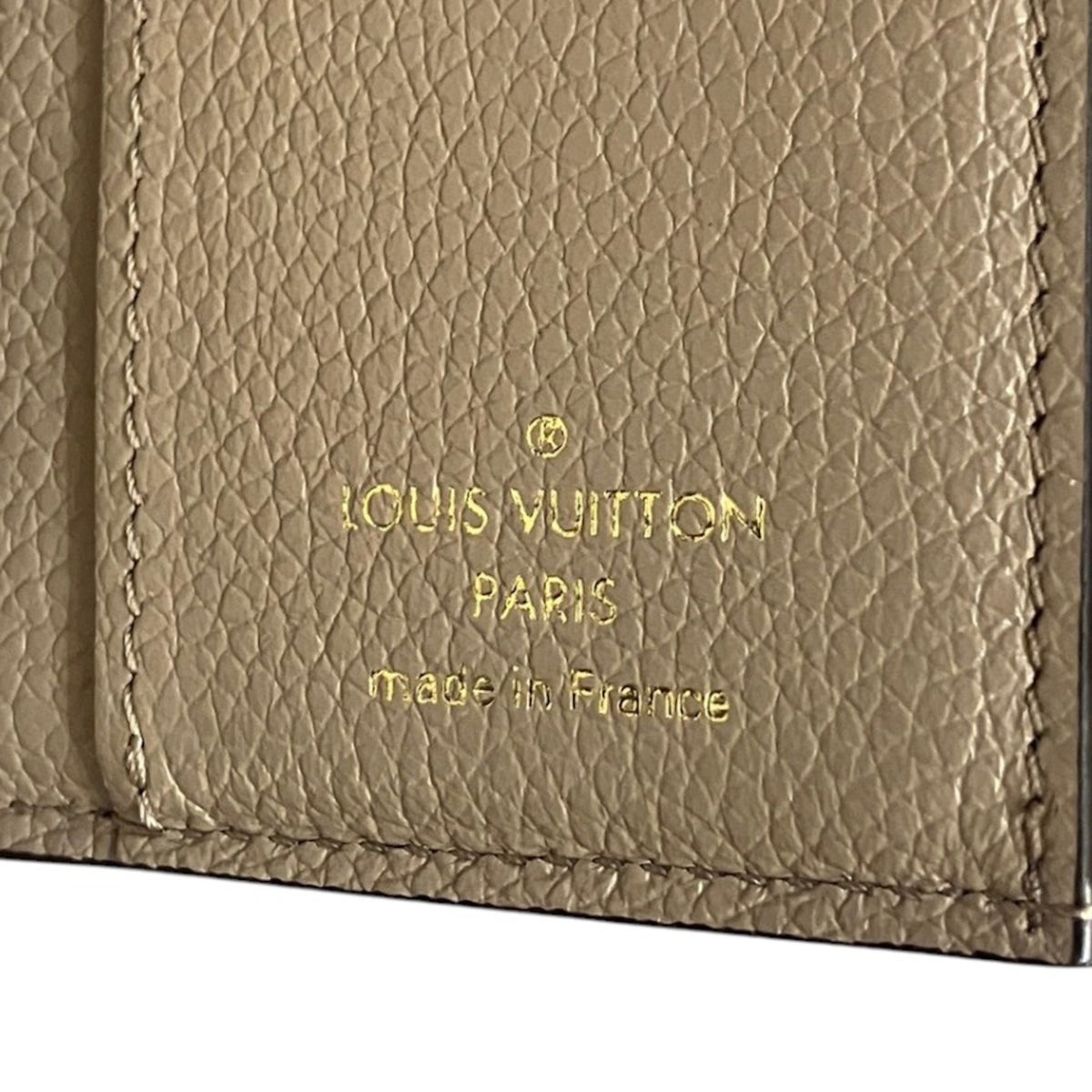 Louis Vuitton Tourterelle Leather Wallet (Tri-Fold) (Pre-Owned)