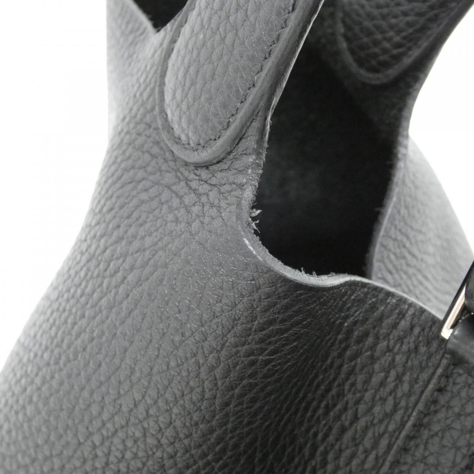 Hermes Black Taurillon Clemence Leather Handbag (Pre-Owned)
