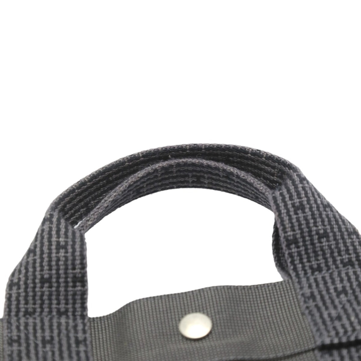 Hermes Her Line Gray Canvas Tote Bag (Pre-Owned)