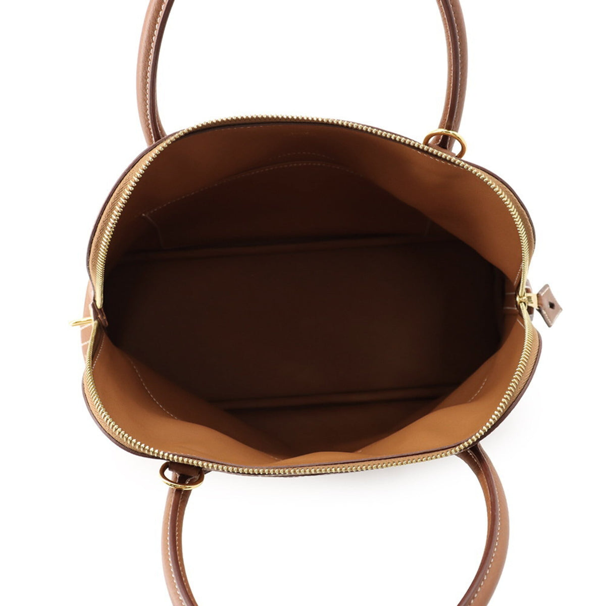 Hermes Brown Taurillon Clemence Leather Handbag Shoulder Bag (Pre-Owned)