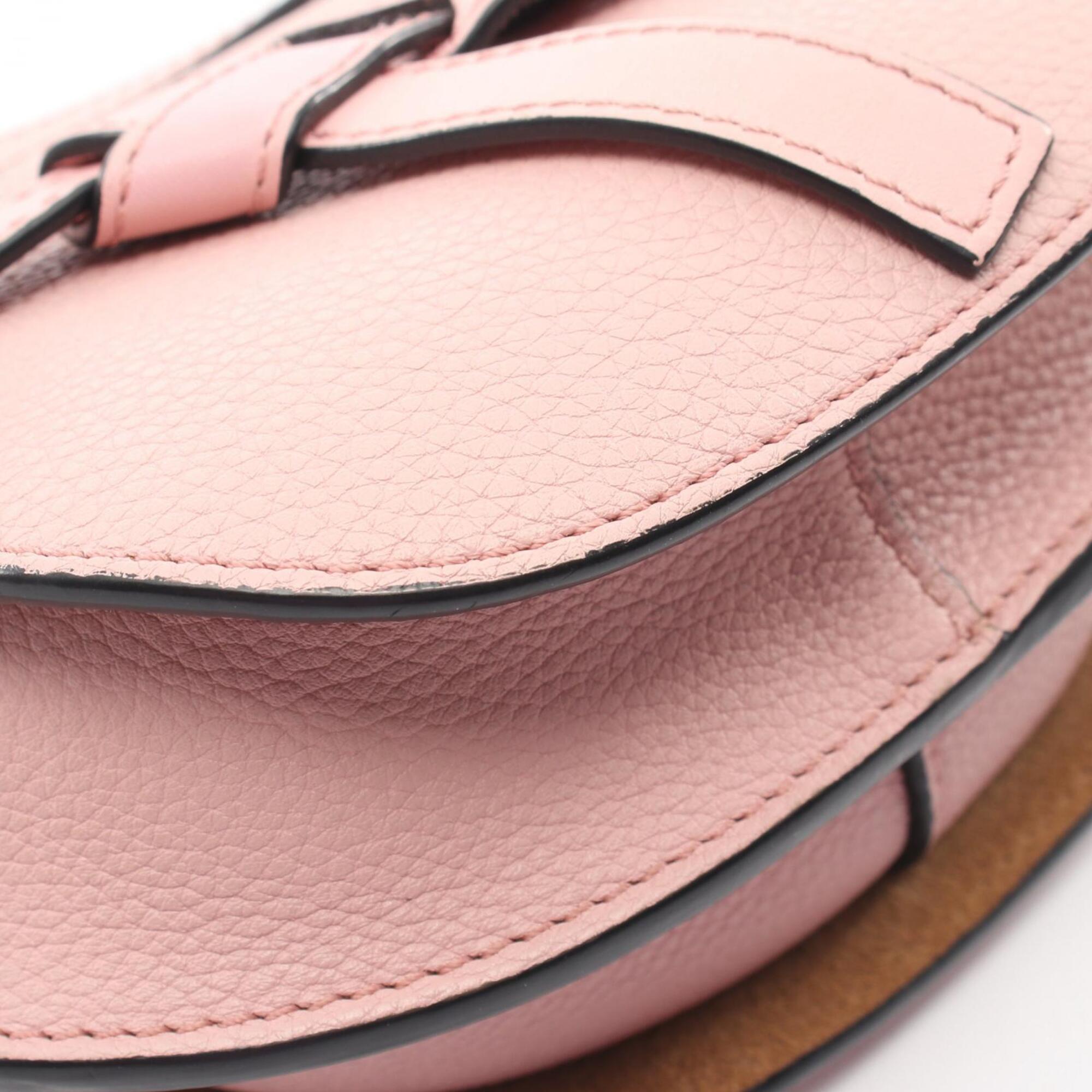 Loewe Pink Leather Handbag Shoulder Bag (Pre-Owned)