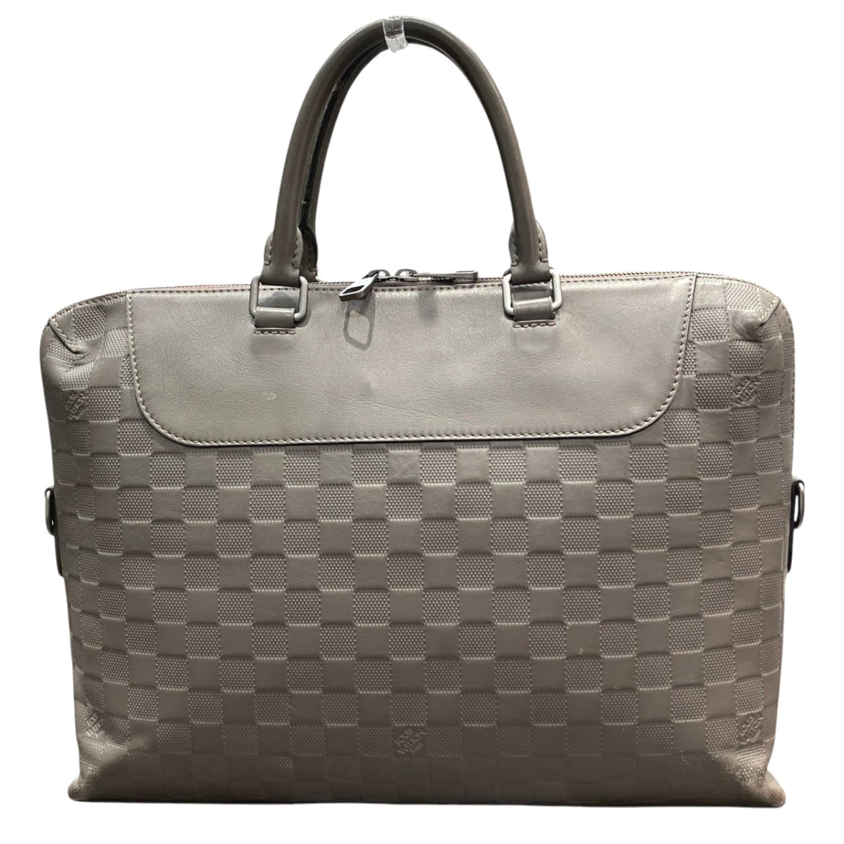 Louis Vuitton Galle Gray Damier Infini Briefcase Handbag (Pre-Owned)