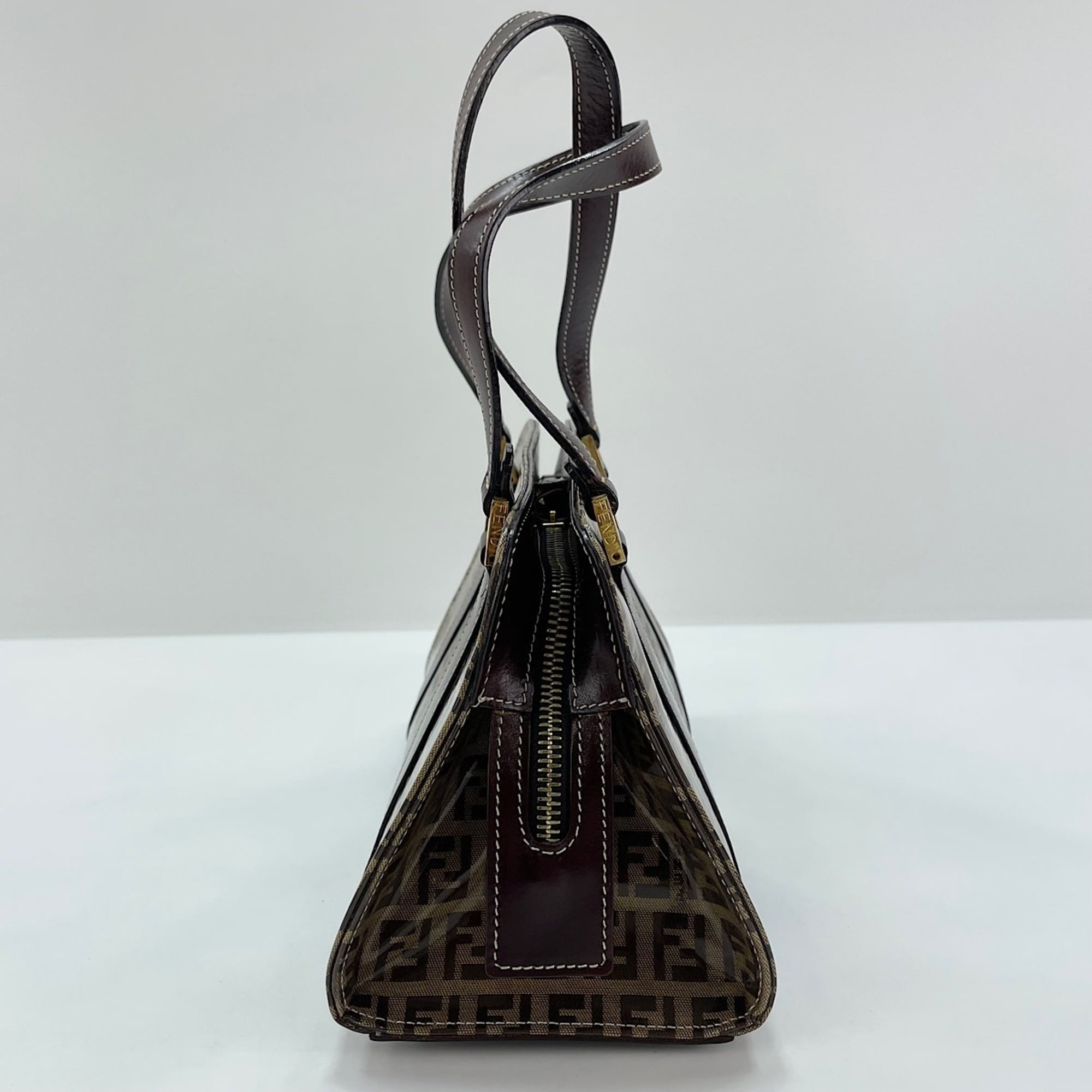 Fendi Brown Zucchino Handbag (Pre-Owned)